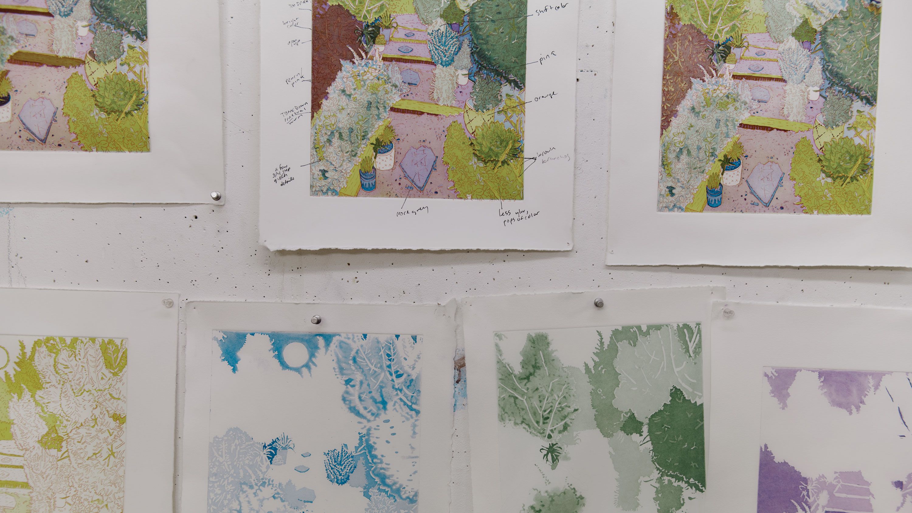 Hayley Barker's studio