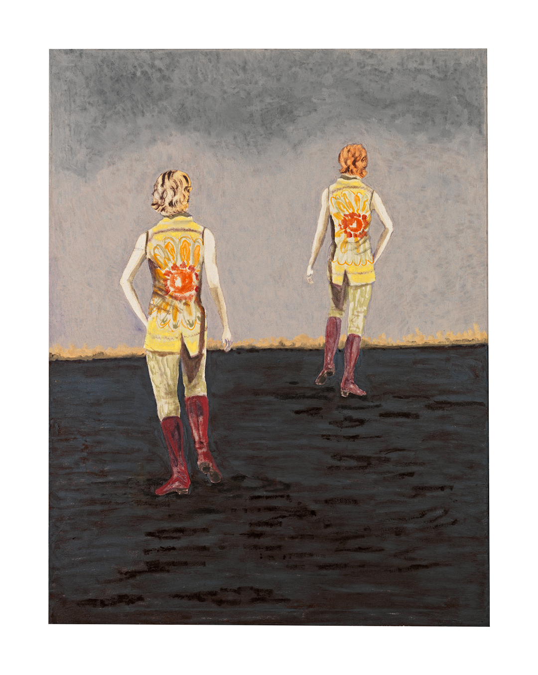 An oil and acrylic panting on canvas by Mamma Andersson, titled The Lost Paradise III, dated 2020.