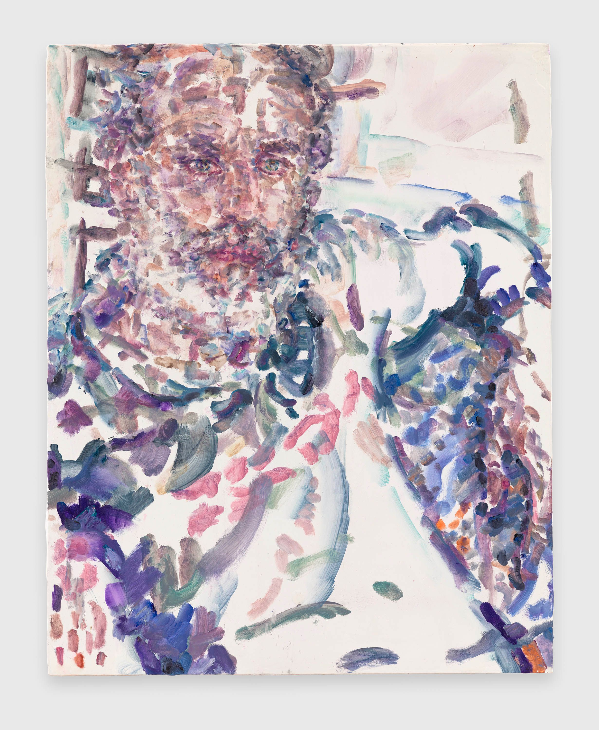 A work on paper by Elizabeth Peyton, titled ﻿TC (Timothée), 2022 to 2023.