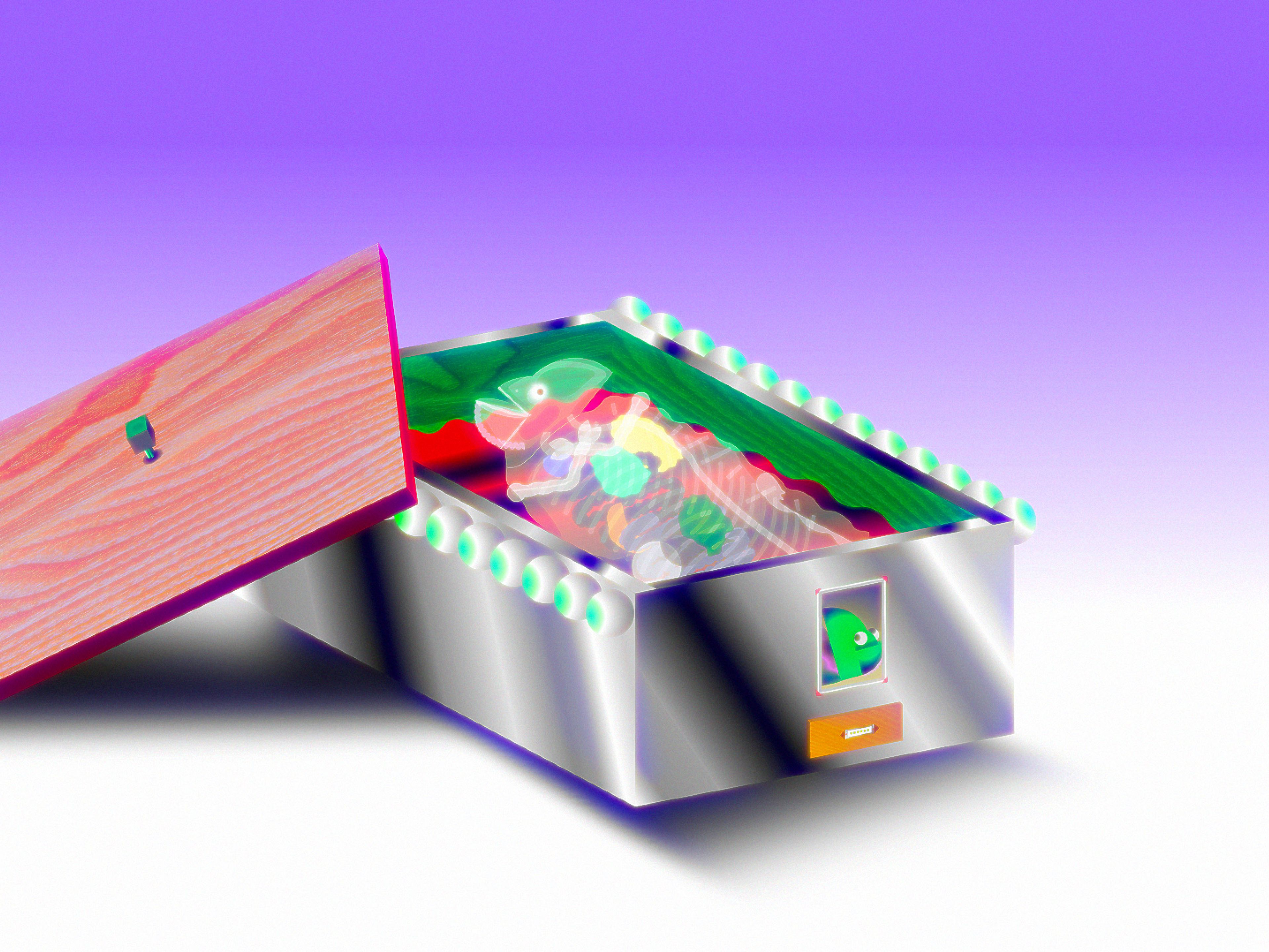 A still from a video by Wong Ping, titled Sorry for the late reply, dated 2021.