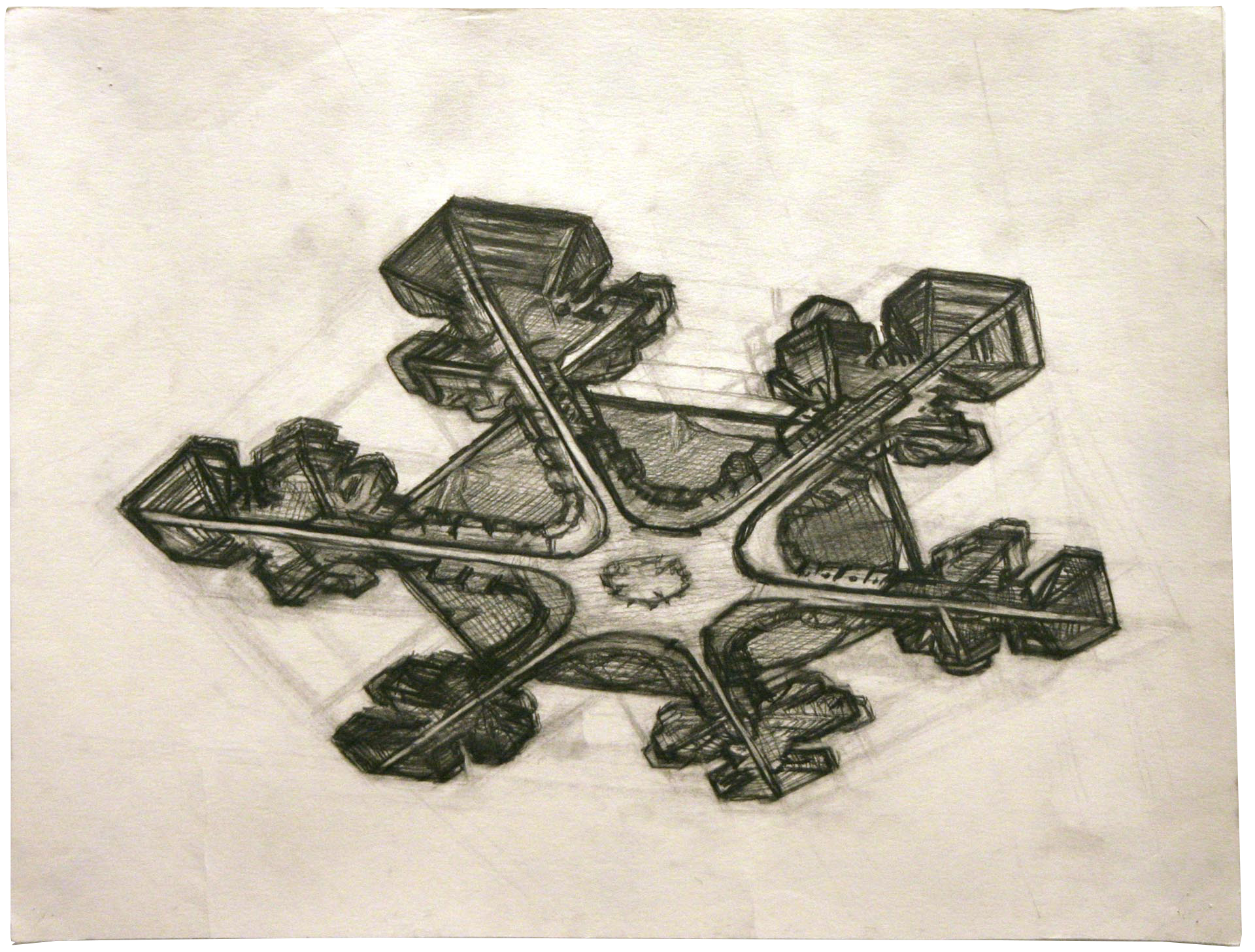 An untitled, undated drawing by Yutaka Sone.