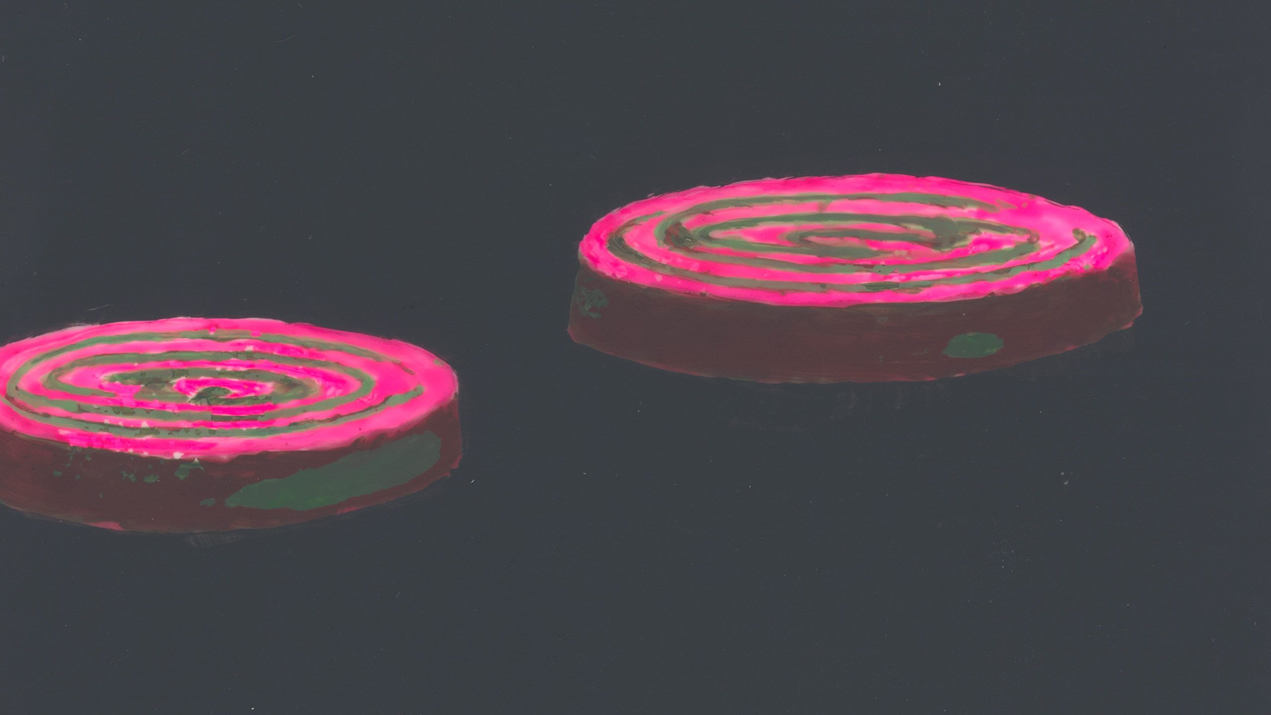 A detail from a drawing by Luc Tuymans, titled Candy, dated 2020