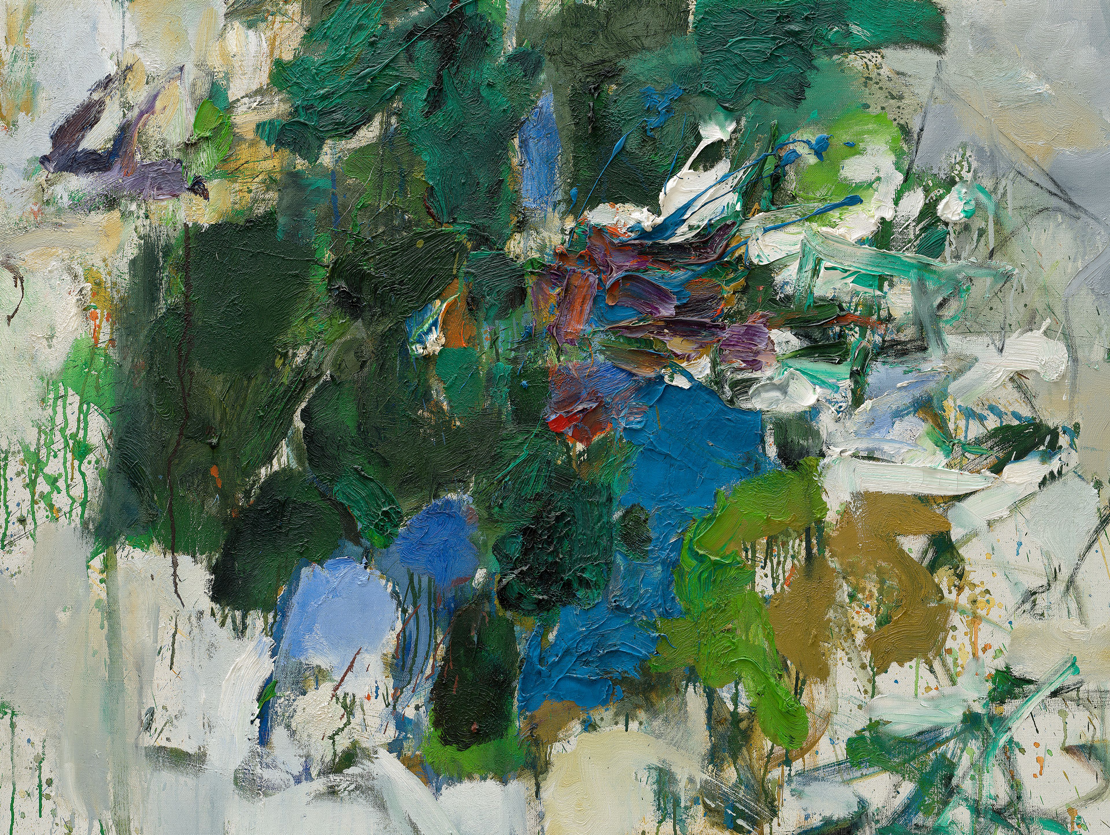 An untitled painting by Joan Mitchell, dated circa 1965.