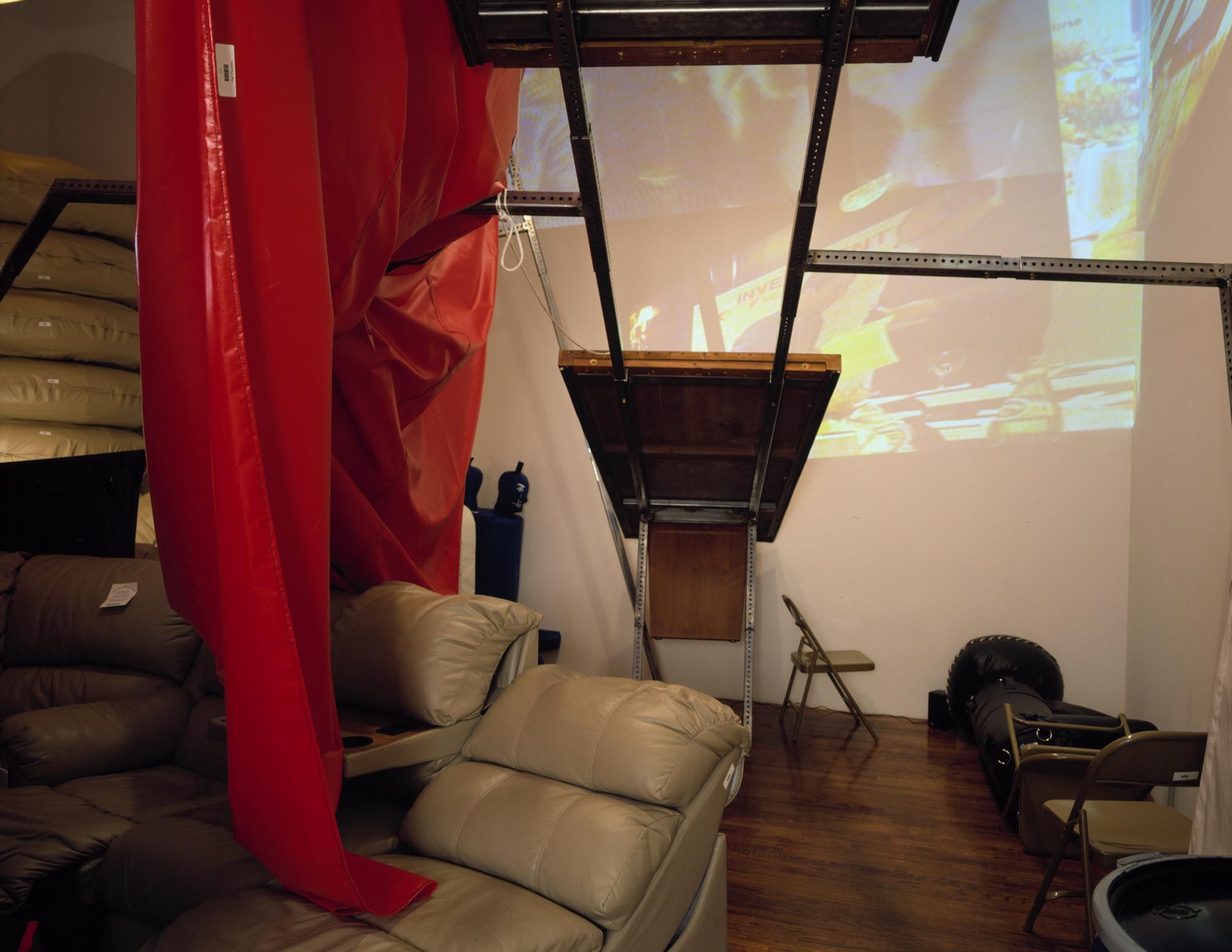 An installation view of the exhibition Propposition, at David Zwirner New York, dated 1999.
