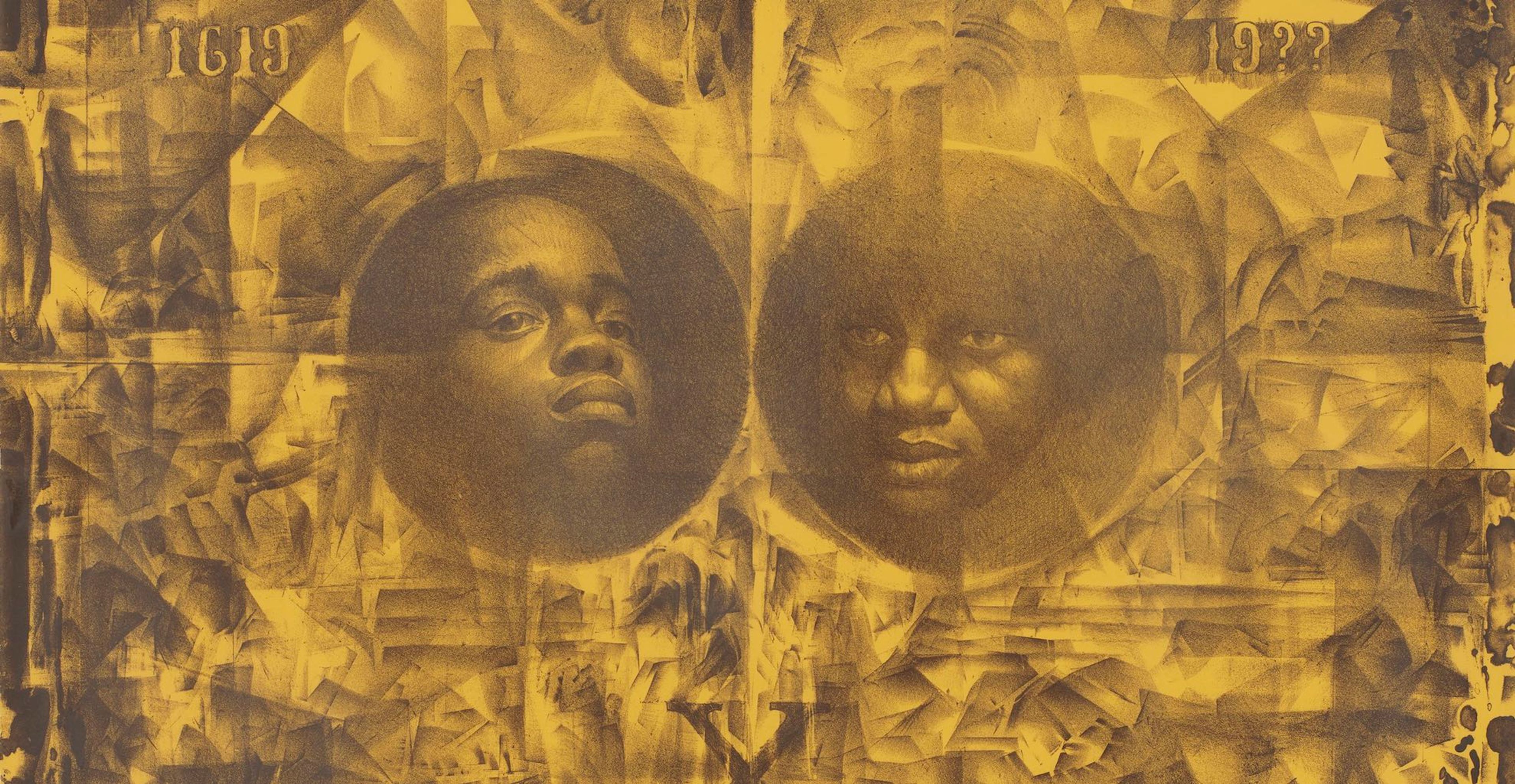 A print by Charles White titled Wanted Poster Series #14a, dated 1970.