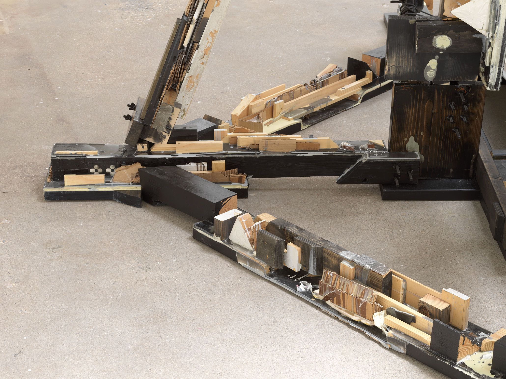 A detail from a sculpture by Andra Ursuţa, titled Vandal Lust, dated 2011/2022.
