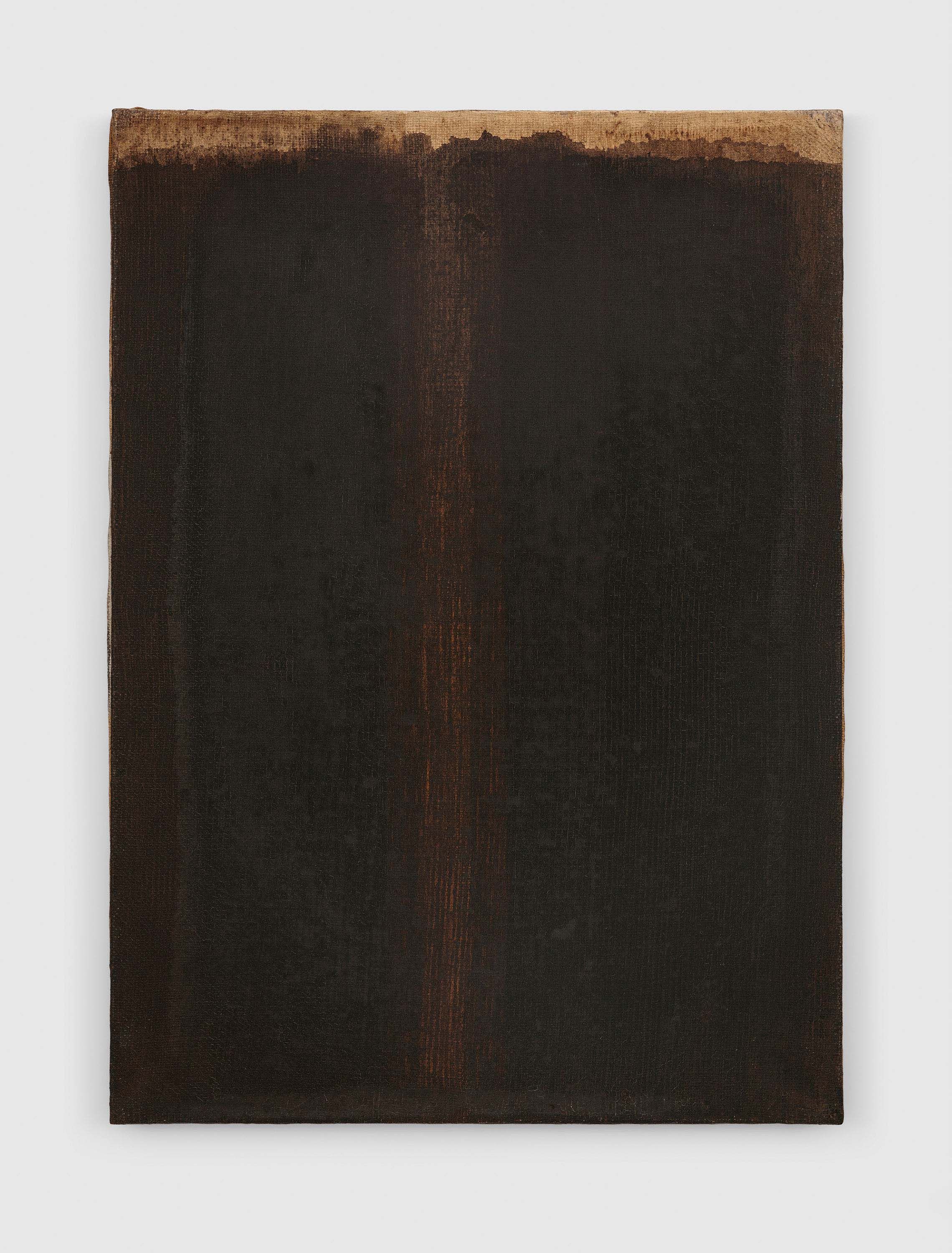 A painting by Yun Hyong-keun, titled Umber-Blue, dated 1981.
