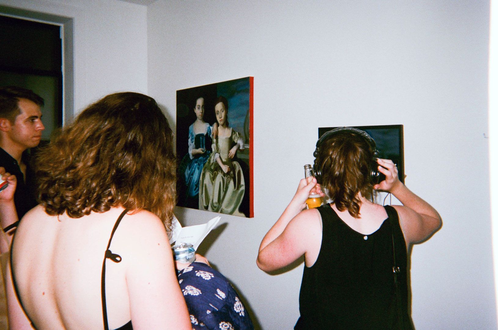 A photograph of the opening reception for People Who Work There at cfcp