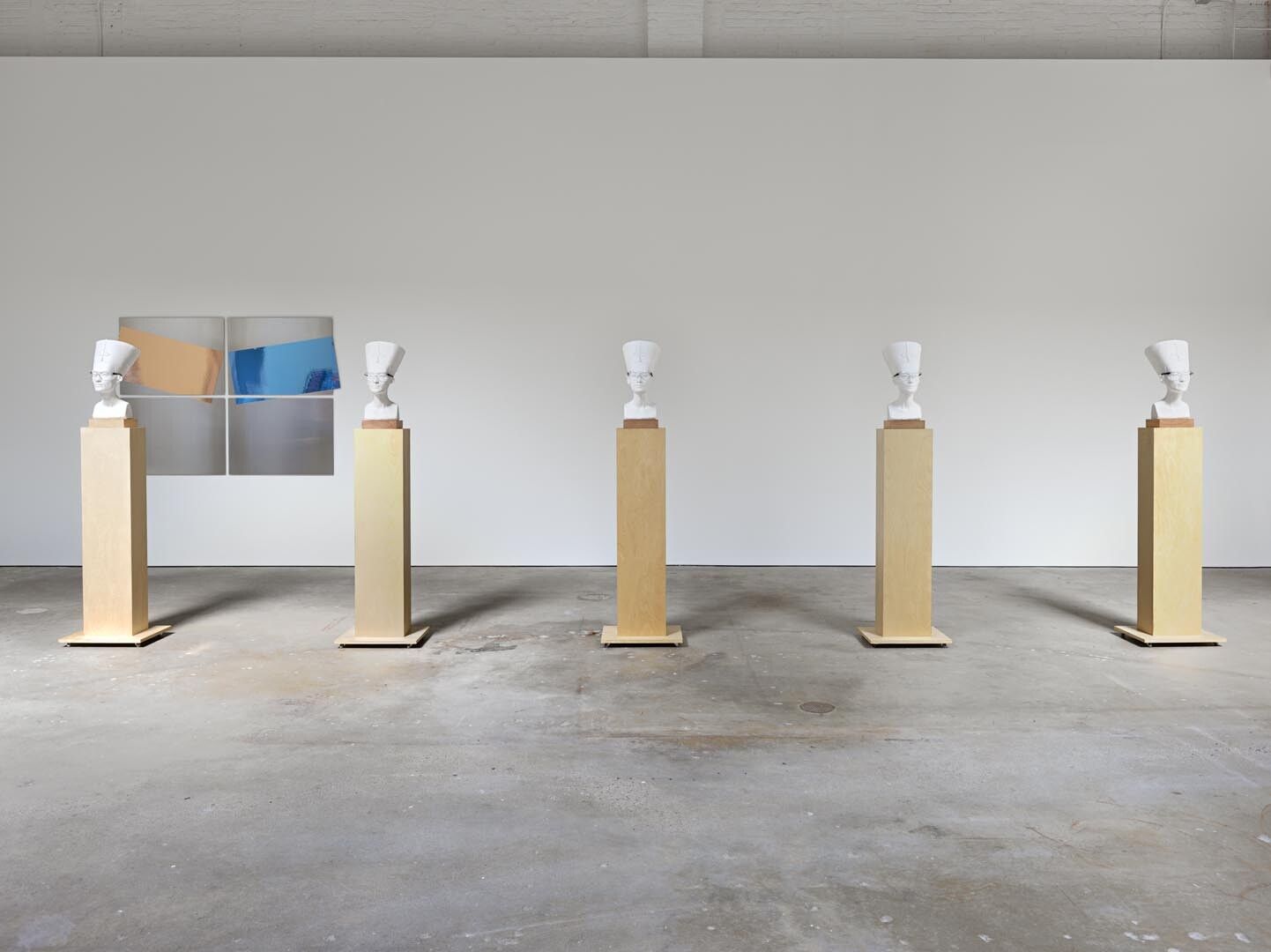 An installation view of the exhibition Isa Genzken, at David Zwirner New York, dated 2015.