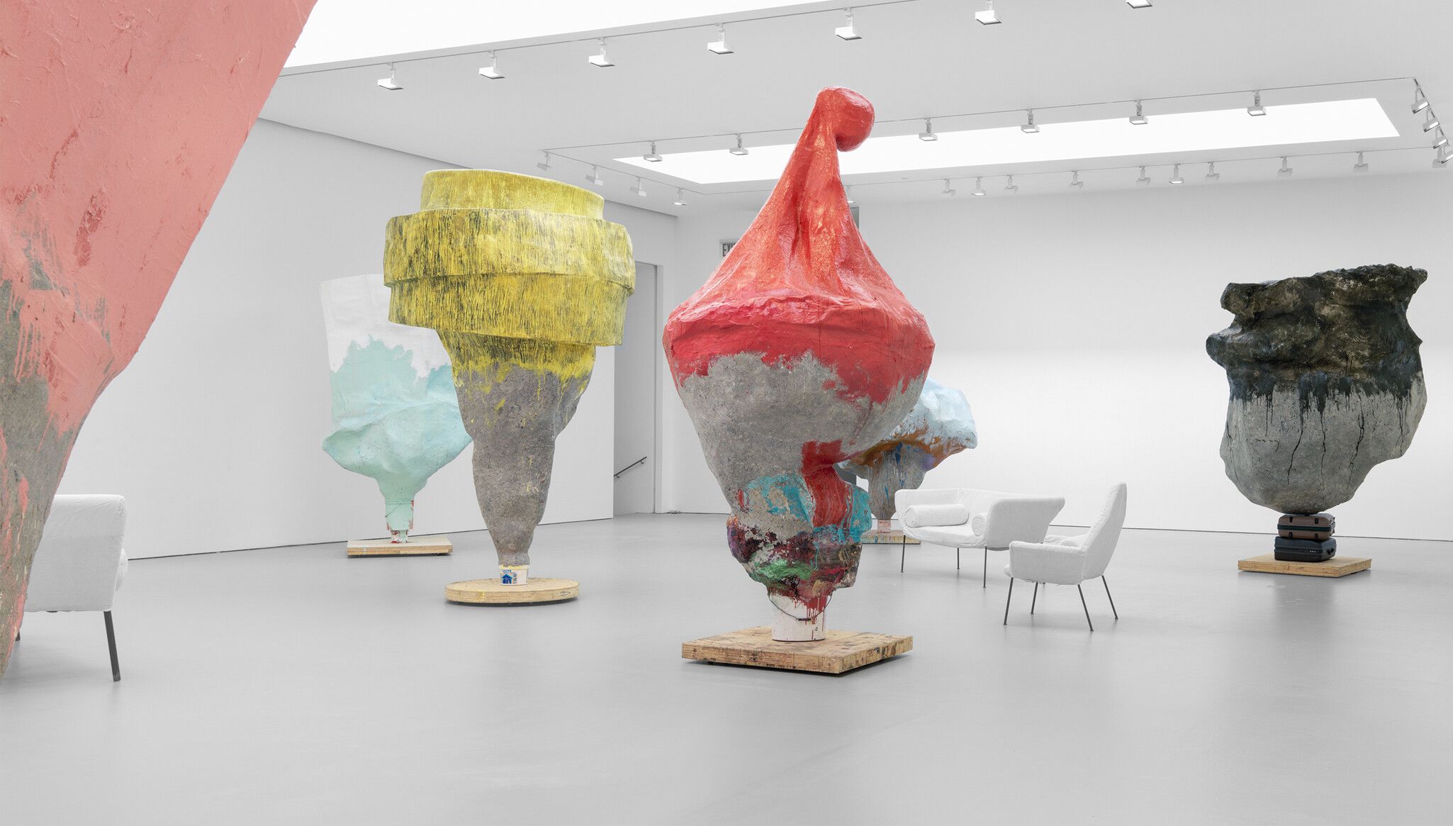 Installation of the exhibition Franz West: Echolalia at David Zwirner New York, dated 2023
