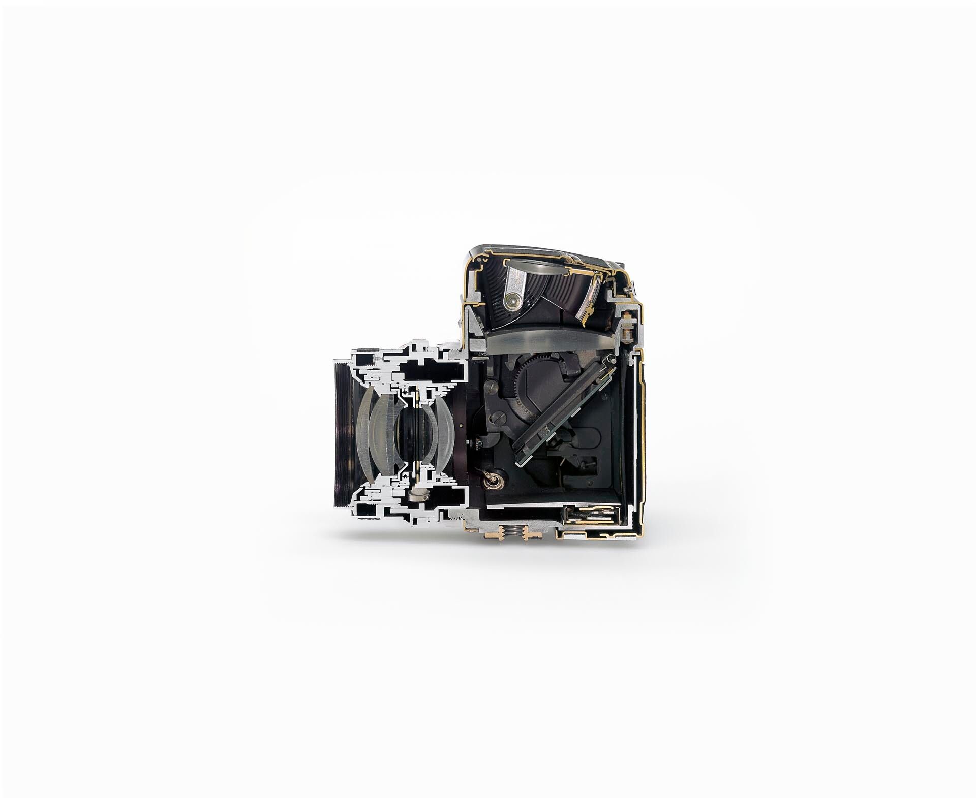 A photograph by Christopher Williams, titled Camera: Praktika, Praktisix (1959-64), Kamera- und Kinowerke Dresden..., dated 2010. 