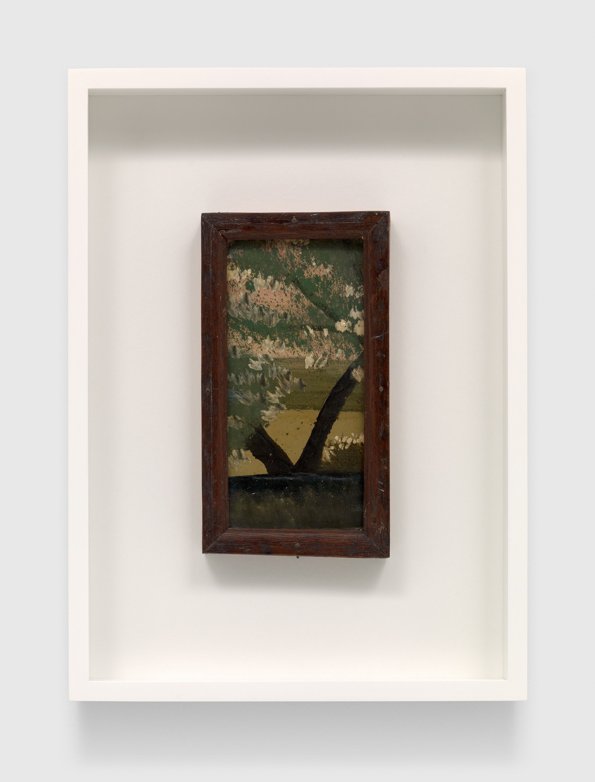 A work on paper by Frank Walter, called Untitled (Twin-Trunked Tree in Blossom), n.d.