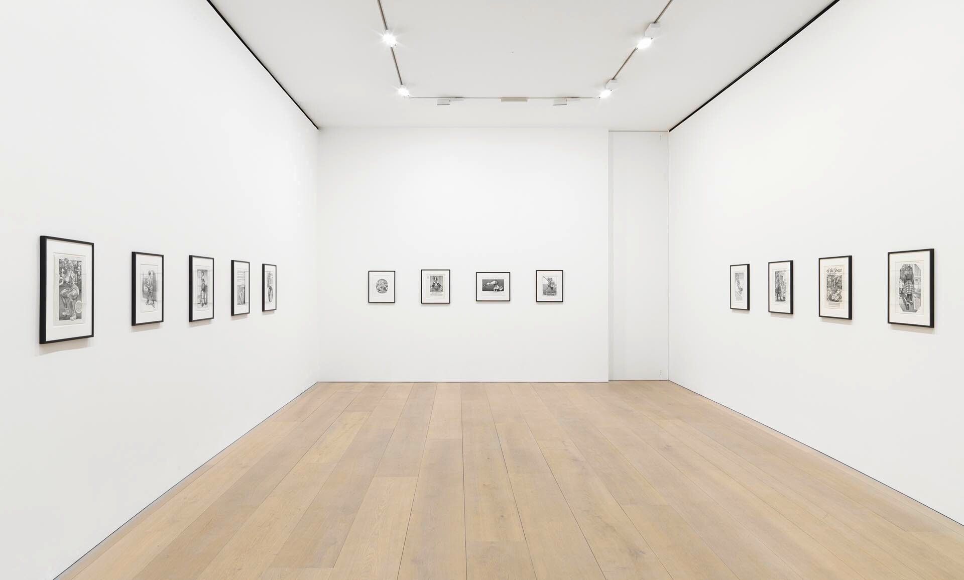 An installation view of the exhibition R. Crumb: Art & Beauty, at David Zwirner London, dated 2016.