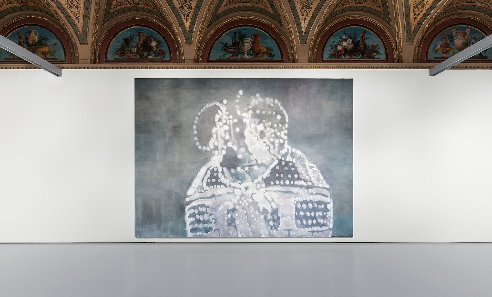Installation view of the exhibition, Luc Tuymans: La Pelle, at Palazzo Grassi, Venice, dated 2019-2020.