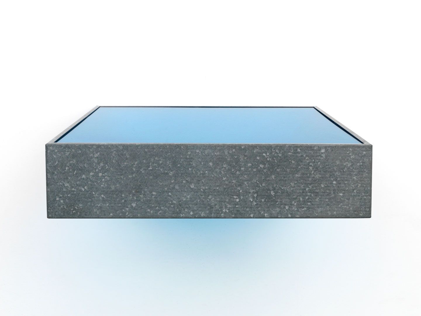 An untitled sculpture by Donald Judd, dated 1985.
