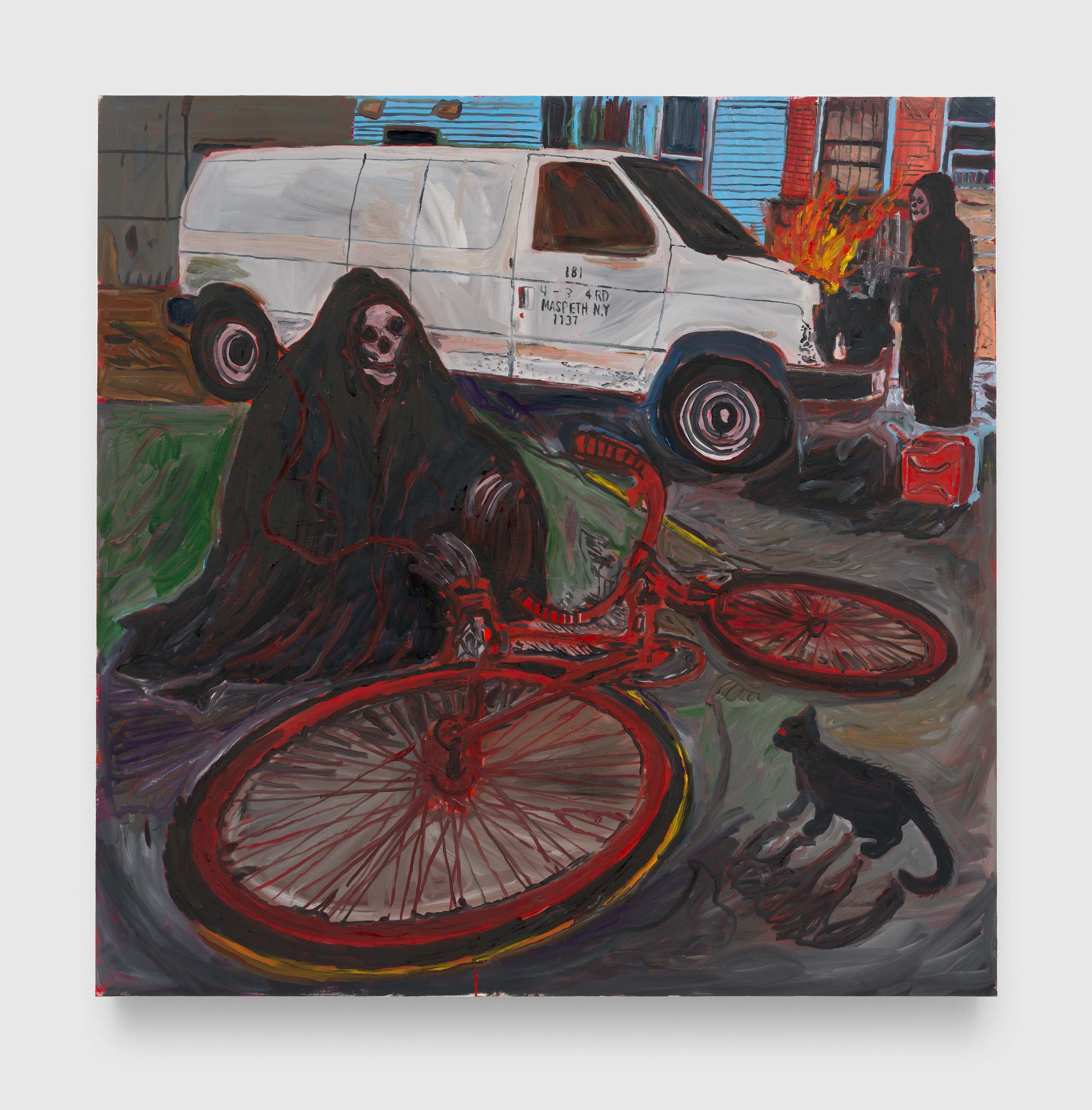 A painting by Josh Smith, titled Savor the Moment, dated 2025.