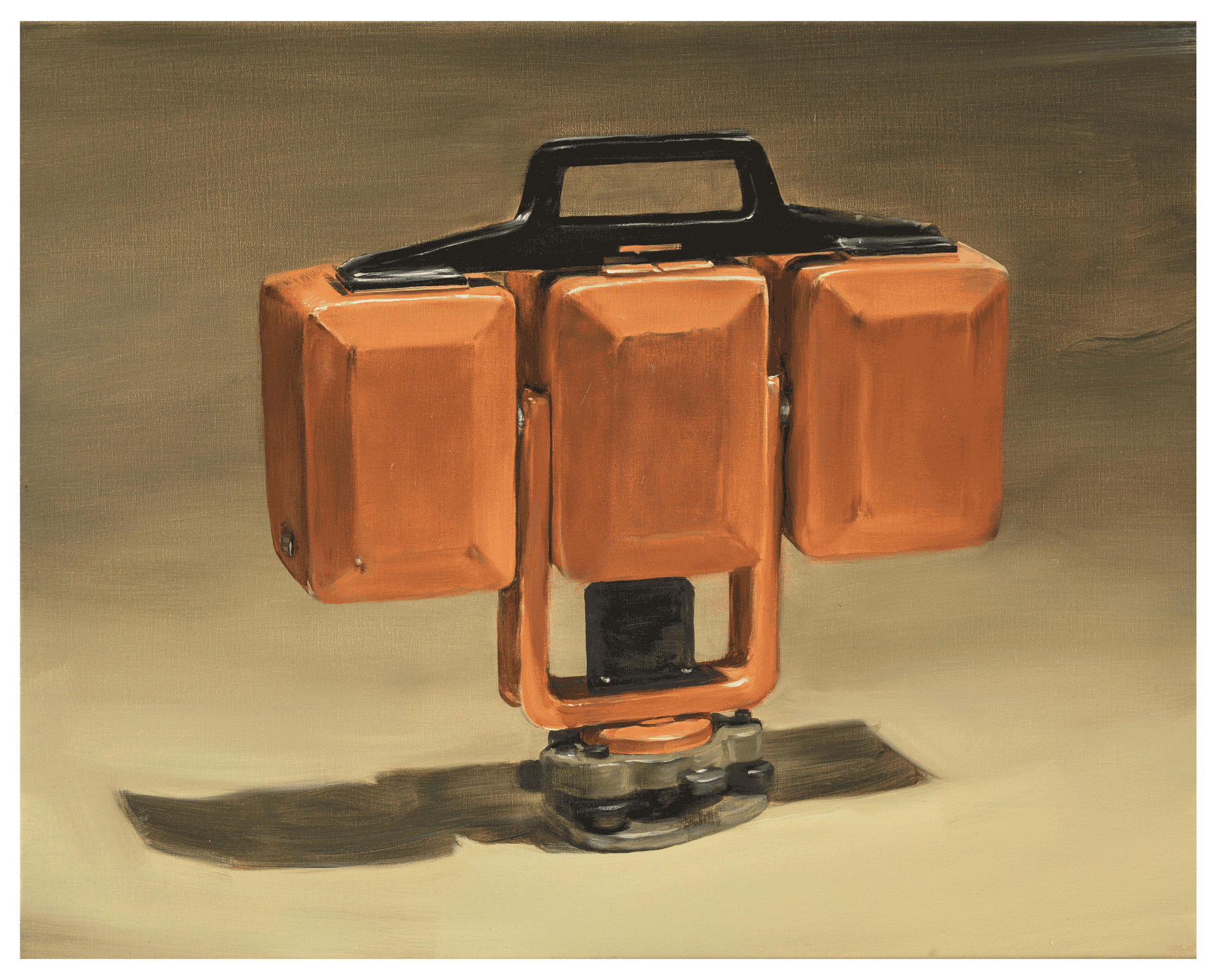 A painting by Michaël Borremans, titled Apparatus (II), dated 2017.