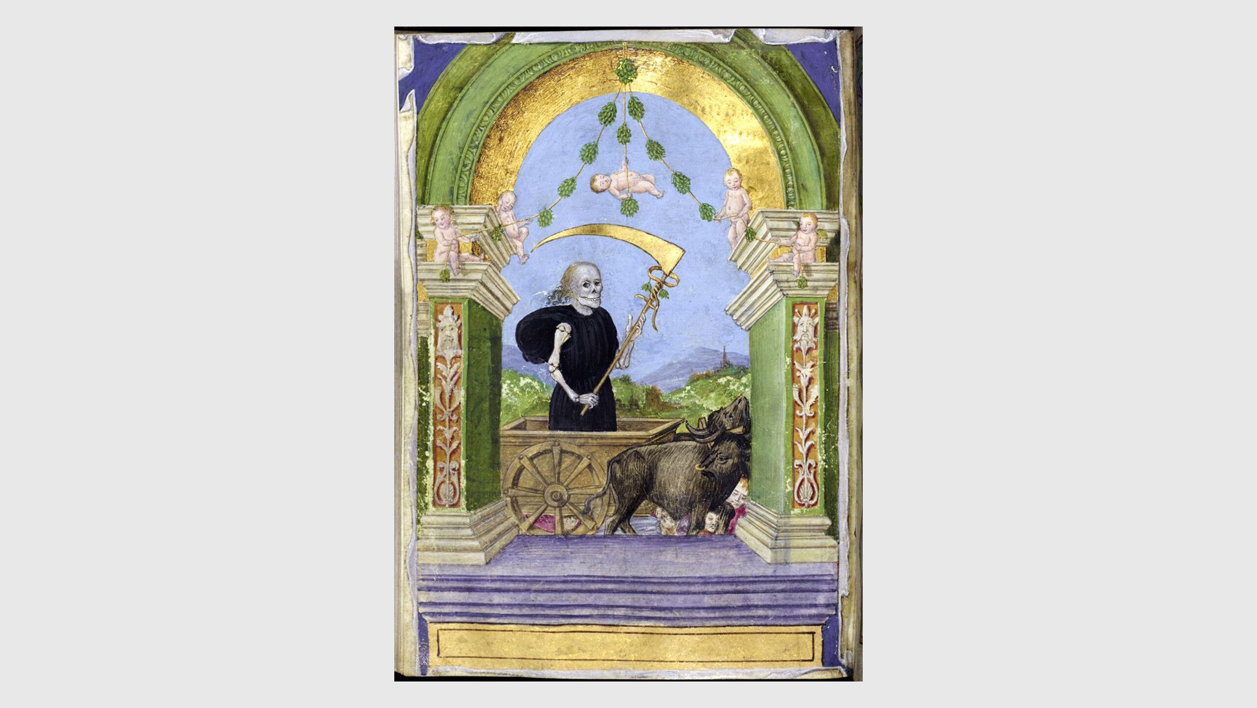an illustration from an Italian Book of Hours, c. 1470-1480