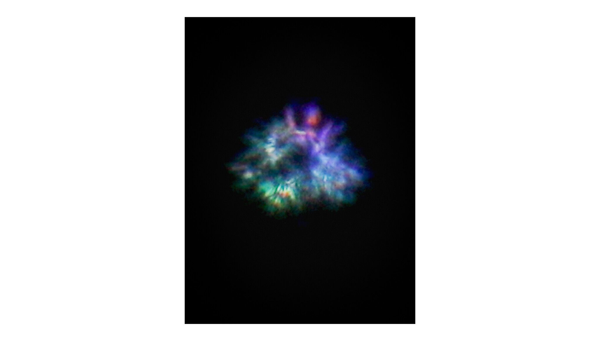 A detail of an artwork by Wolfgang Tillmans, titled Sirius Through a Defocused Telescope, a–f , dated 2023