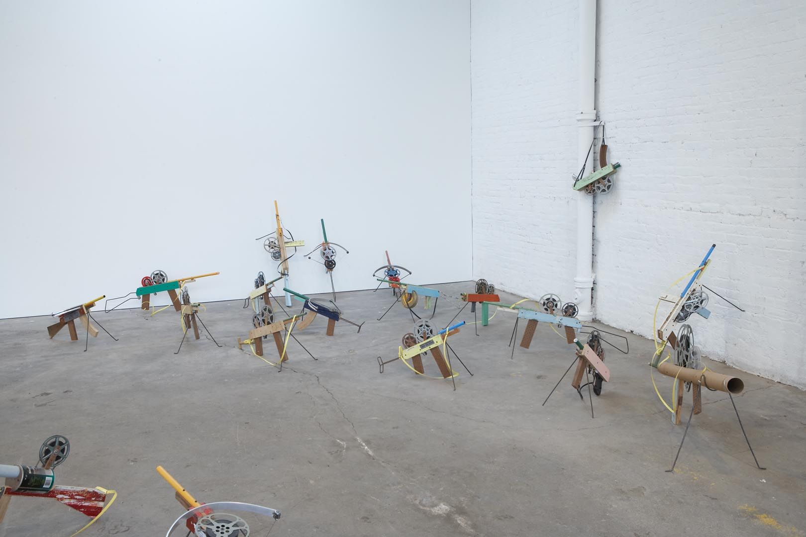 Installation view of the exhibition Francis Alÿs: SOMETIMES DOING SOMETHING POETIC CAN BECOME POLITICAL AND SOMETIMES DOING SOMETHING POLITICAL CAN BECOME POETIC, at David Zwirner in New York, dated 2007. 