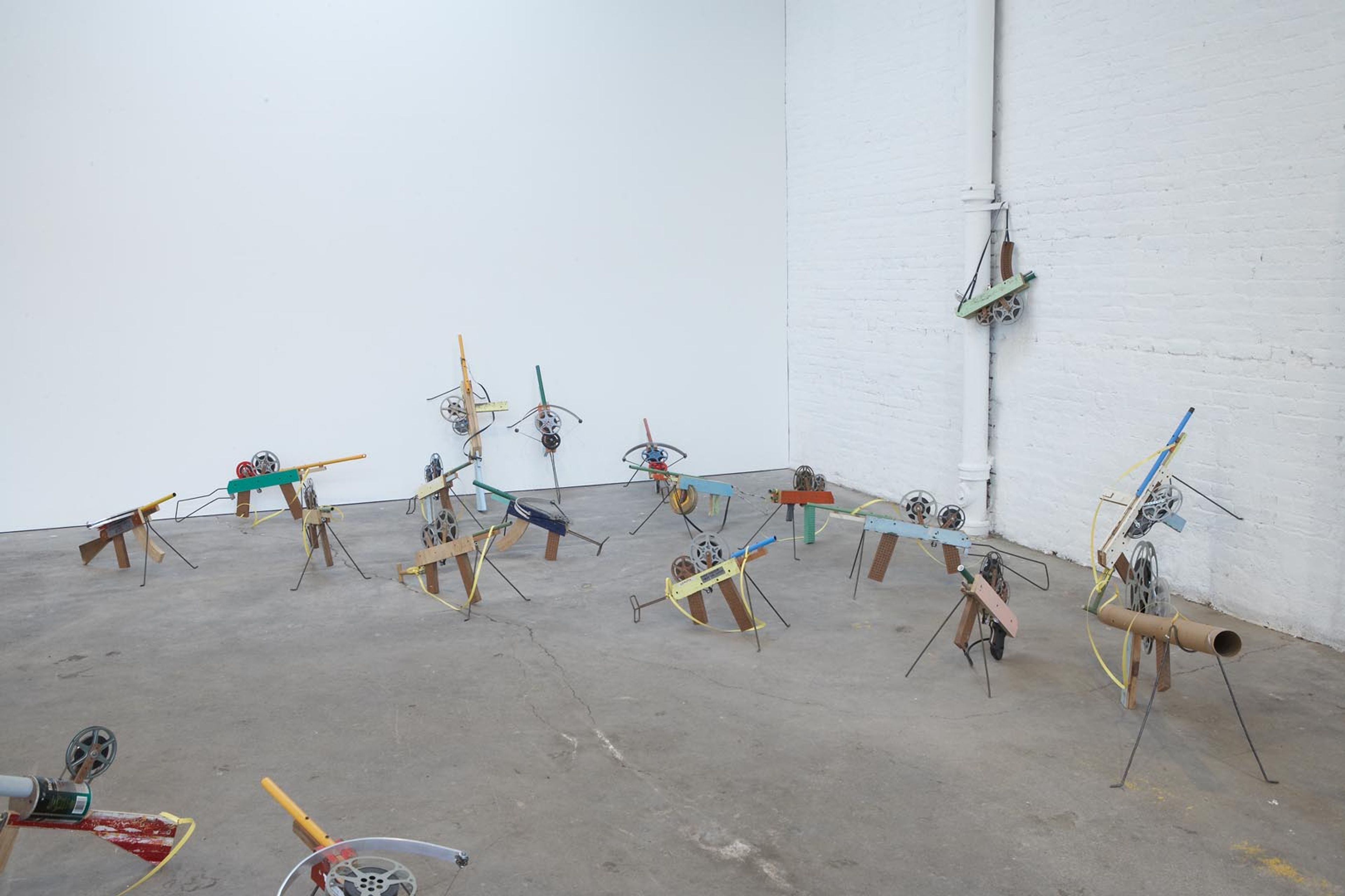 Installation view of the exhibition Francis Alÿs: SOMETIMES DOING SOMETHING POETIC CAN BECOME POLITICAL AND SOMETIMES DOING SOMETHING POLITICAL CAN BECOME POETIC, at David Zwirner in New York, dated 2007. 