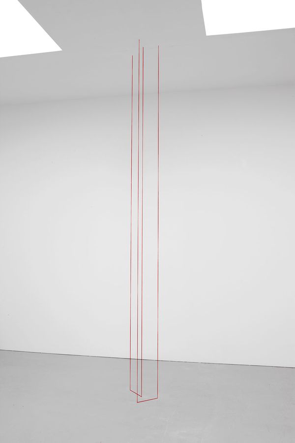 Fred Sandback — Untitled (Two-part Vertical Construction)