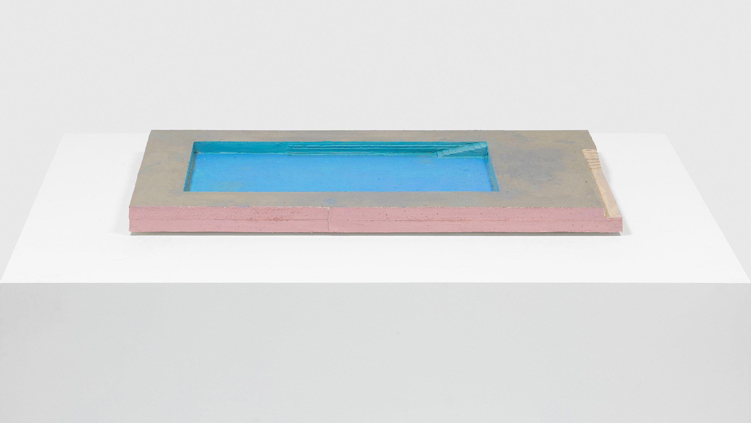 An oil stick on concrete by Harold Ancart, titled Untitled, dated 2021.