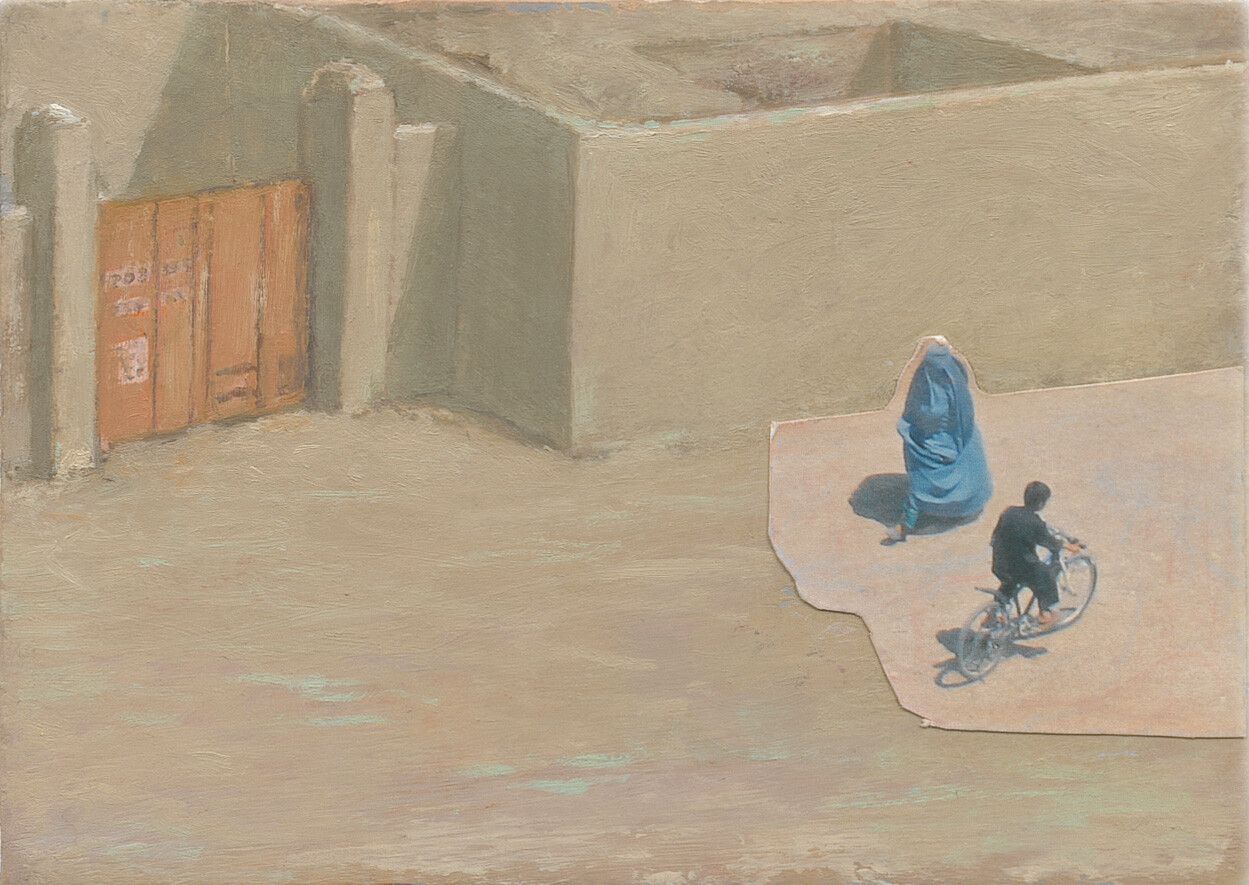 A detail from a painting by Francis Alÿs, titled Untitled, dated 2011-12