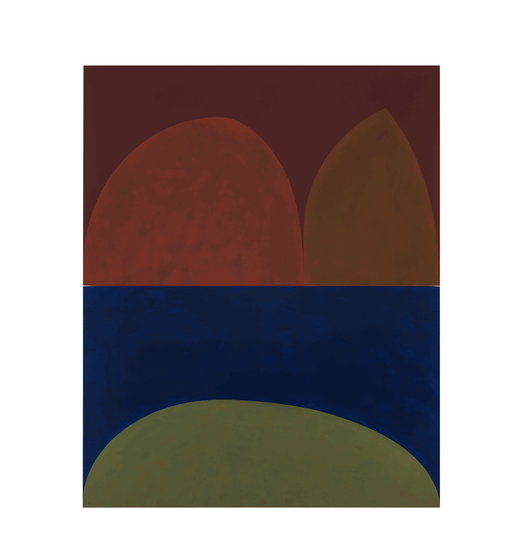 A painting by Suzan Frecon, titled book of paint, dated 2015.