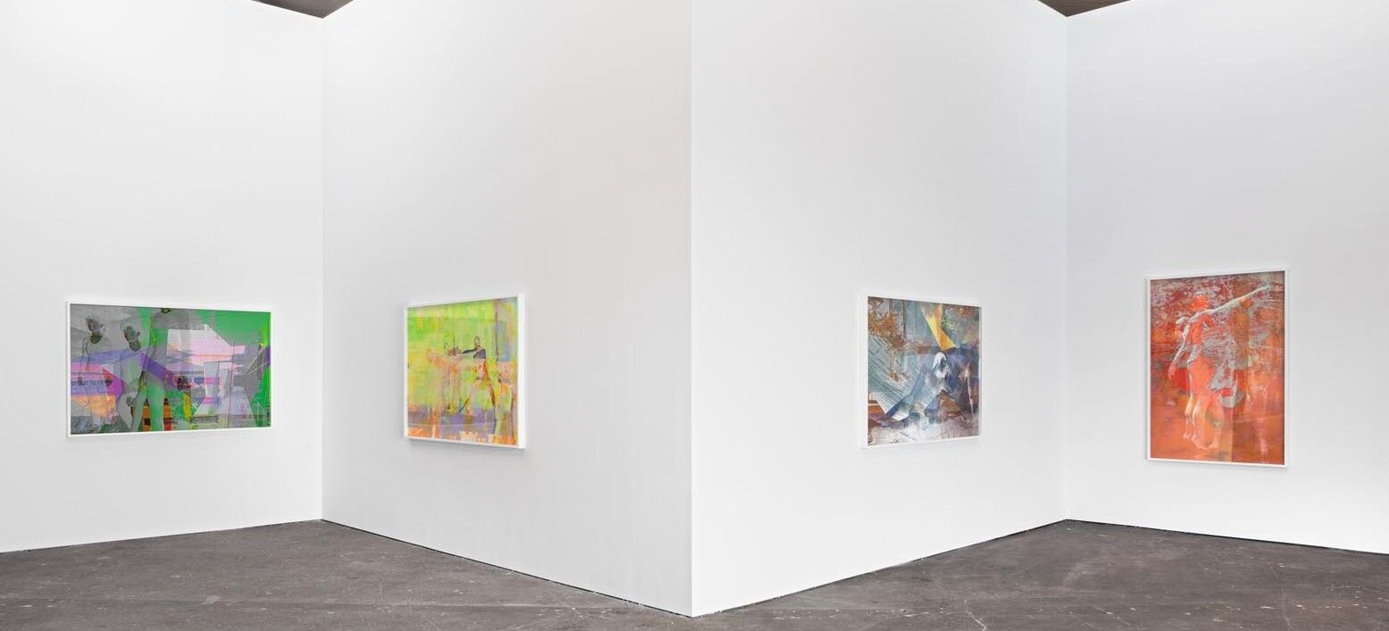 Installation view of the exhibition, James Welling: Choreograph, at David Zwirner in New York, dated 2016.