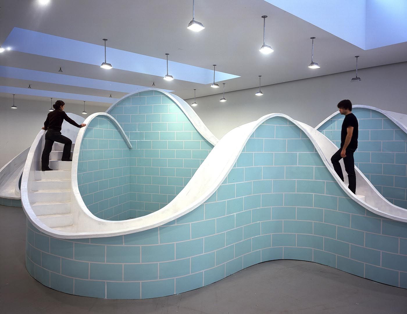 An installation view of the exhibition Yutaka Sone: Amusement Romana, at David Zwirner New York, dated 2004.