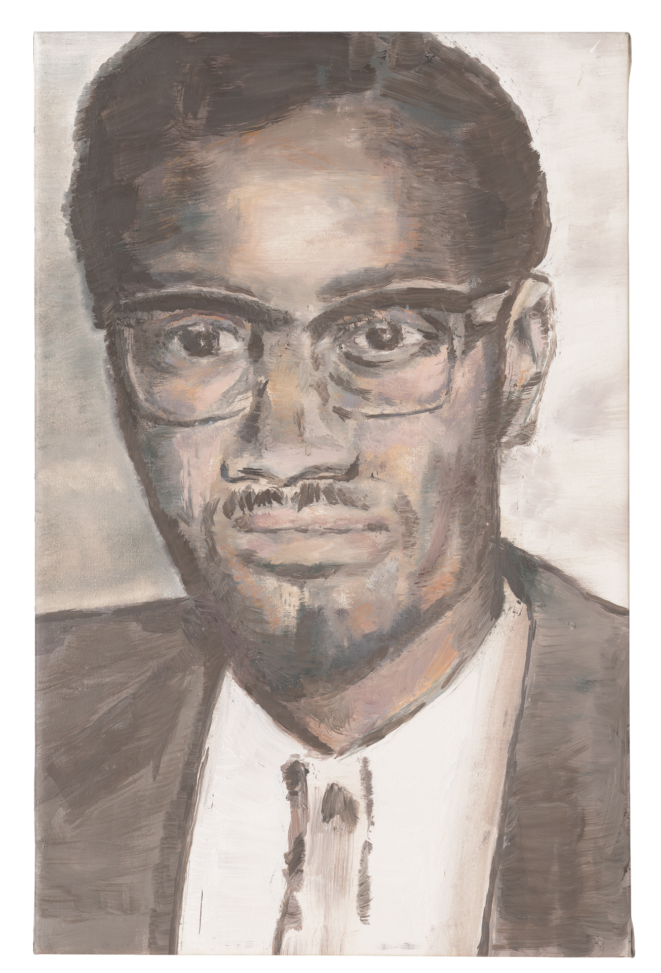 A painting by Luc Tuymans, titled Lumumba, dated 2000.