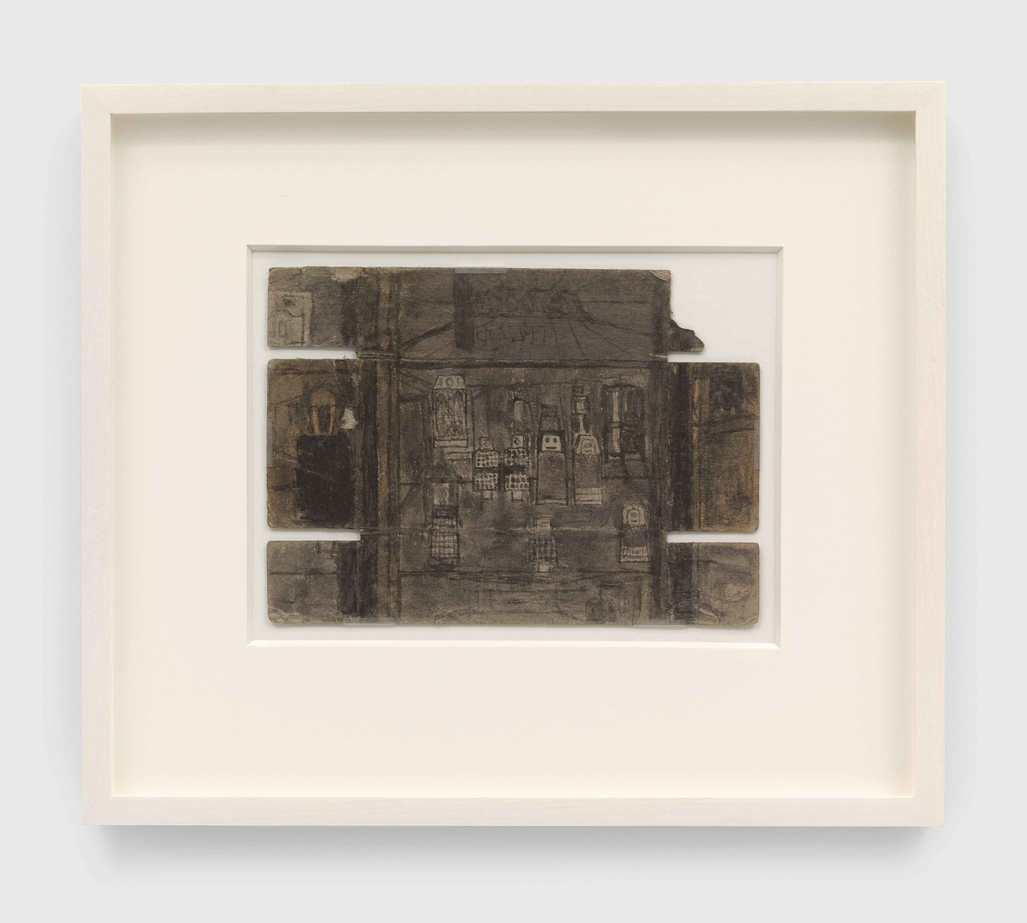 A mixed media artwork by James Castle, titled Untitled (studio/studio), n.d.
