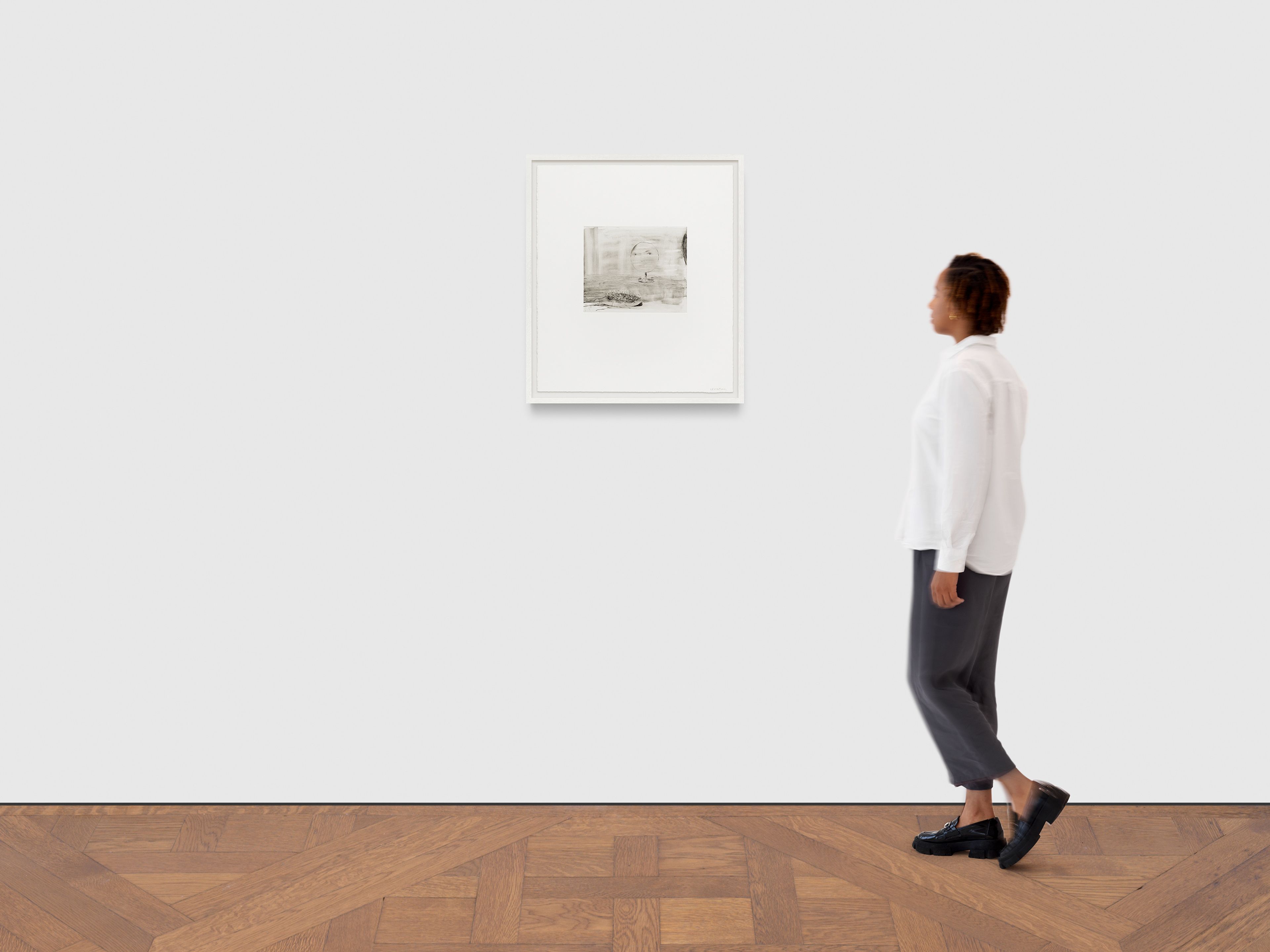 A print by Aubrey Levinthal, titled Circle Mirror, dated 2025.