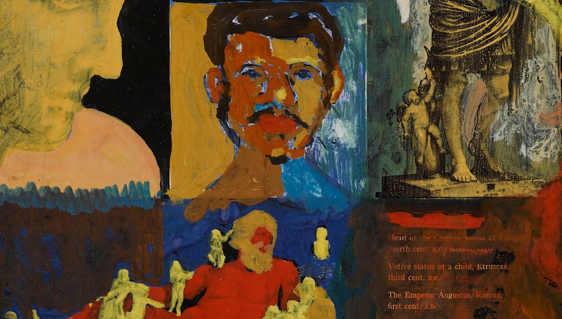 Bob Thompson, a detail of the work Untitled (Augustus) / Self Portrait, dated 1963