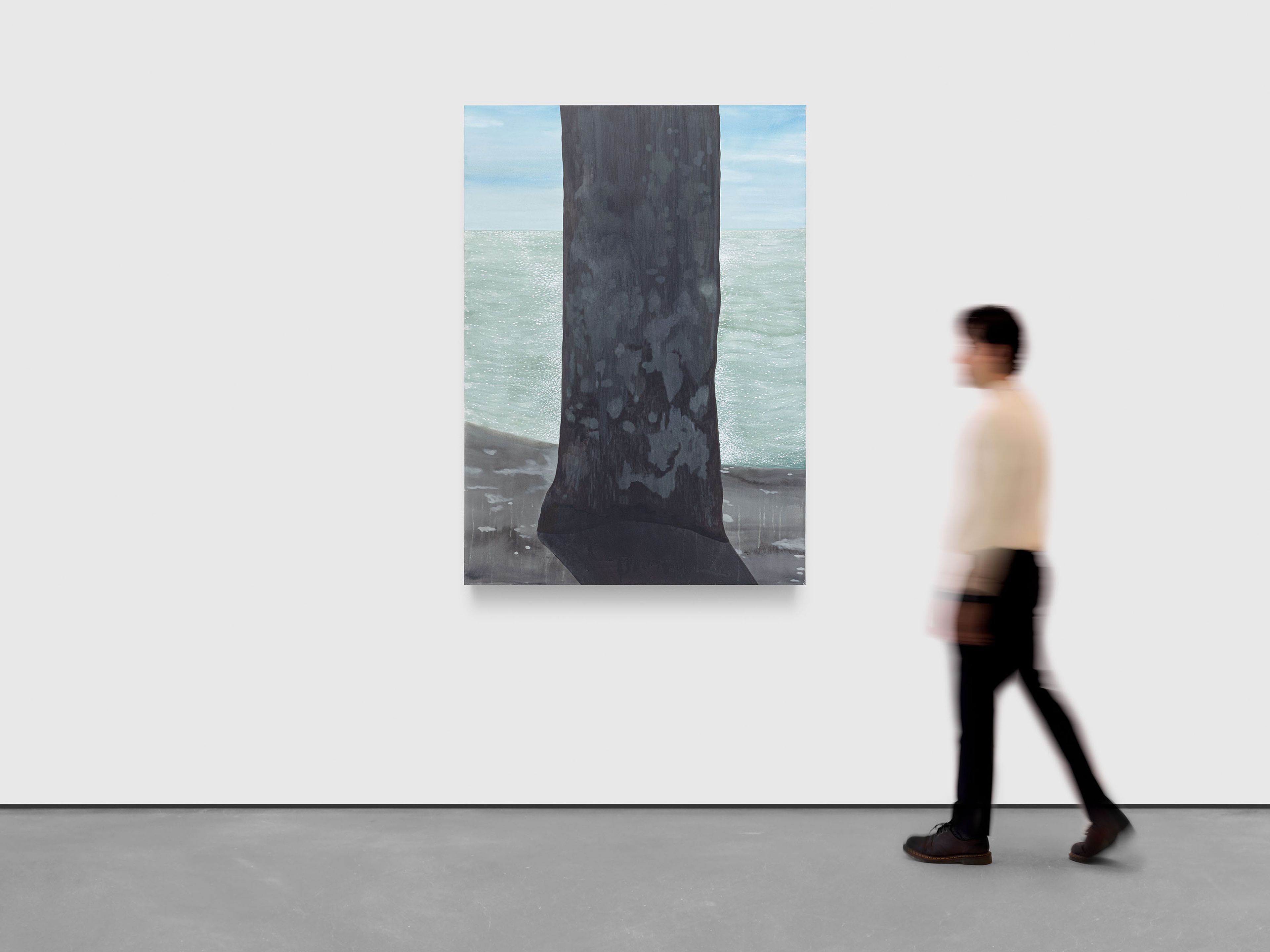 A painting by Prae Pupityastaporn, titled Between existing, dated 2025.