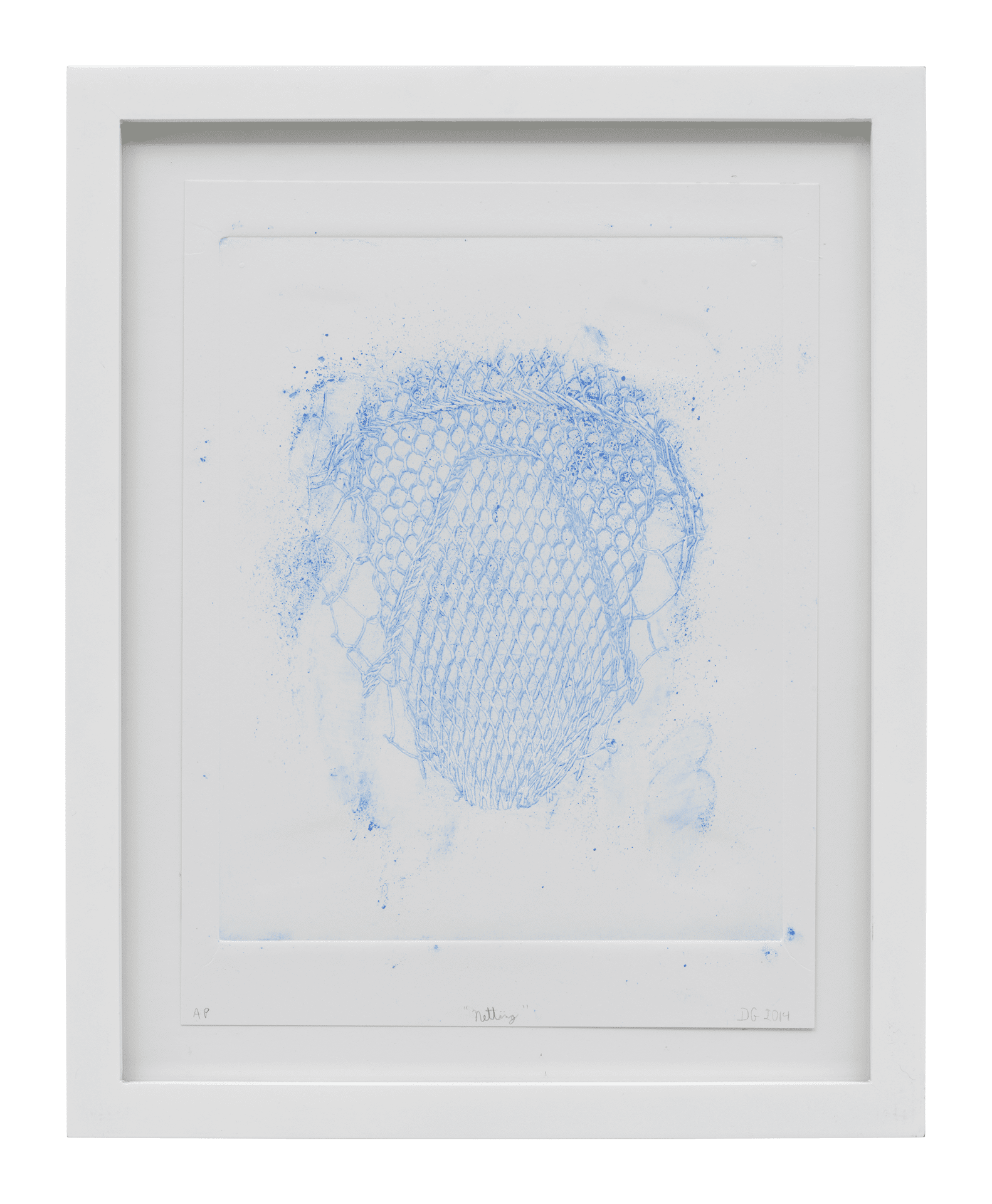 A print by Danny Greenberg, titled Netting, dated 2014