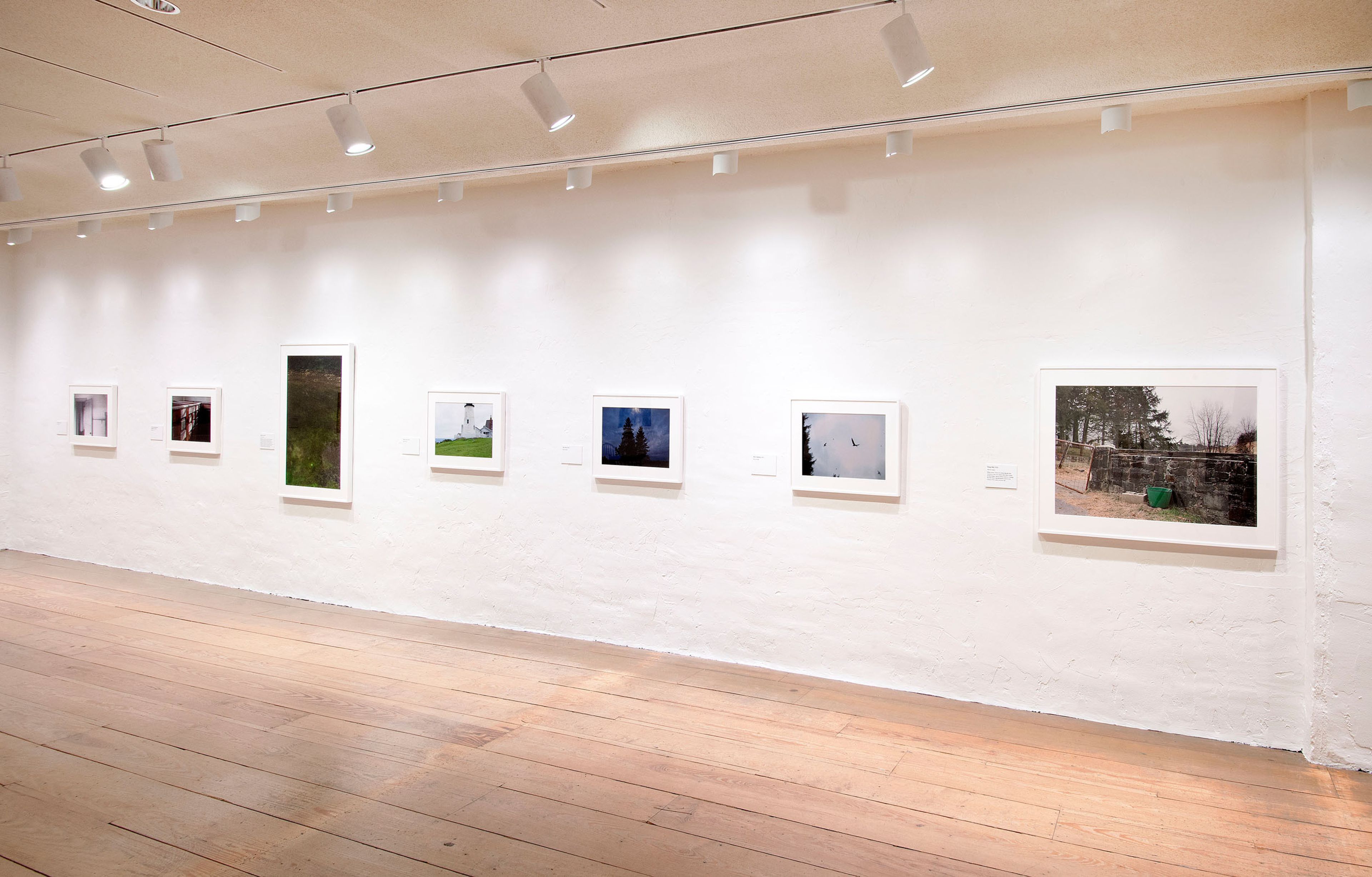 Installation view of the exhibition, Things Beyond Resemblance: James Welling Photographs at the Brandywine River Museum of Art, dated 2015.