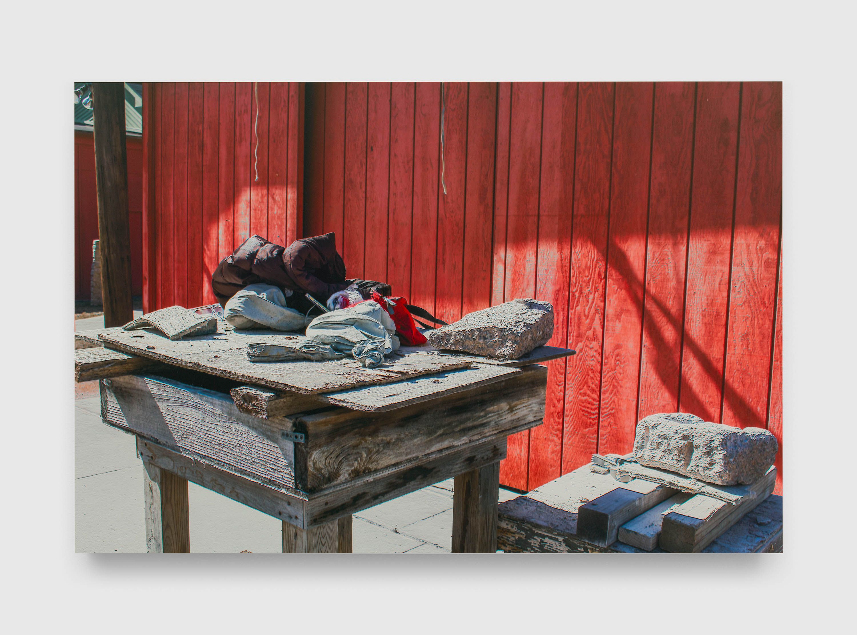 A photograph by James Welling, titled Table, dated in 2021 and 2023.