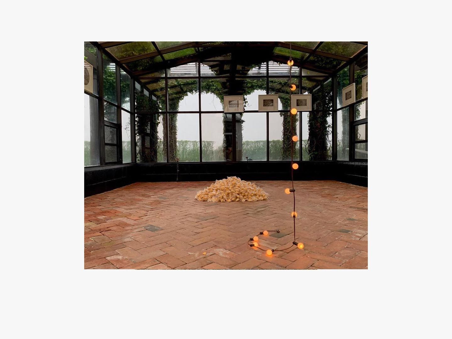 An installation view of the multi-site exhibition Felix Gonzalez-Torres “Untitled’’ (Fortune Cookie Corner), dated 2020.