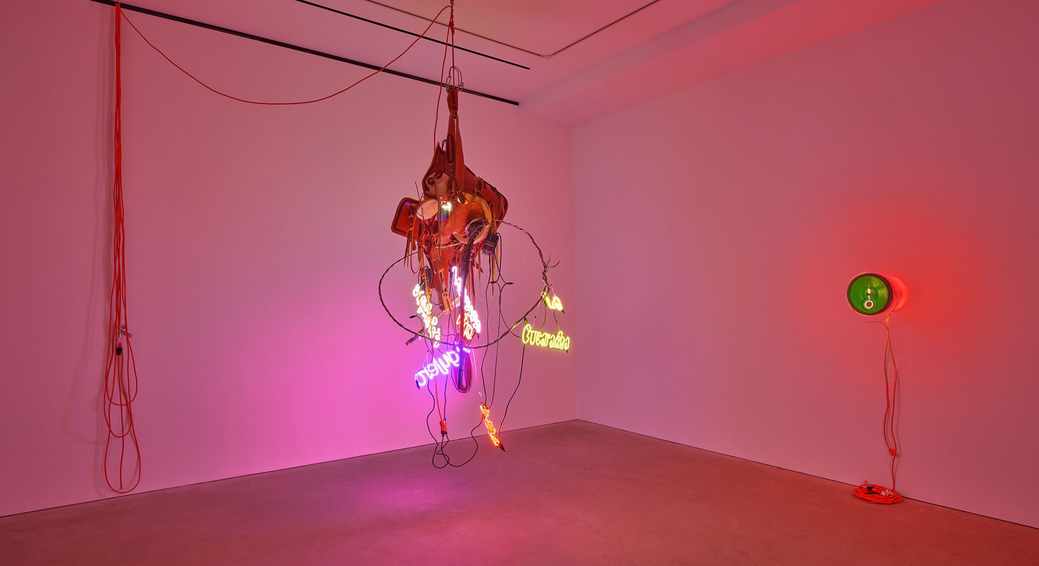 An installation view of an exhibition titled The Real World at David Zwirner, Hong Kong, in 2021.