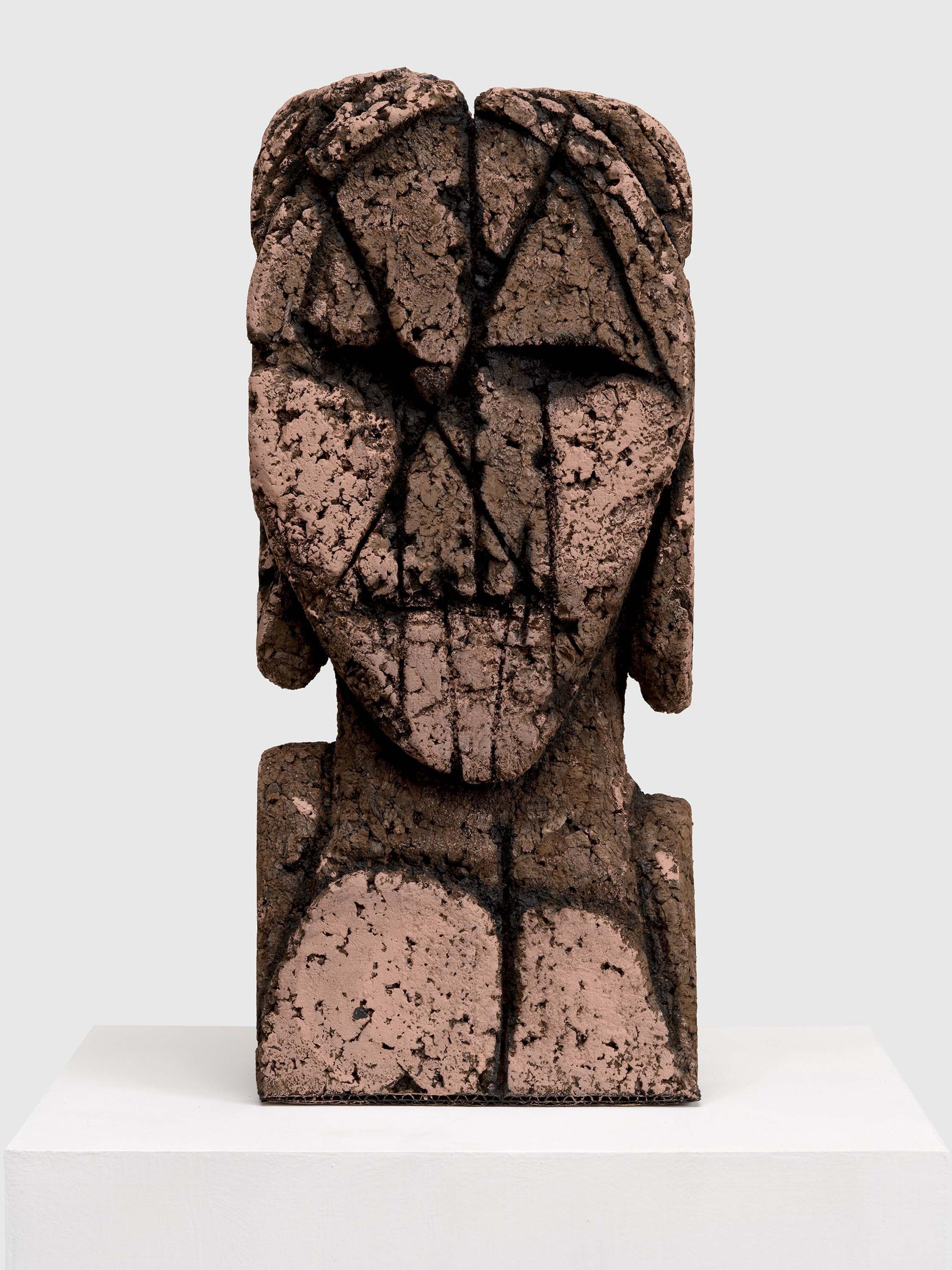 A sculpture by Huma Bhabha, titled Second Breath, dated 2024.