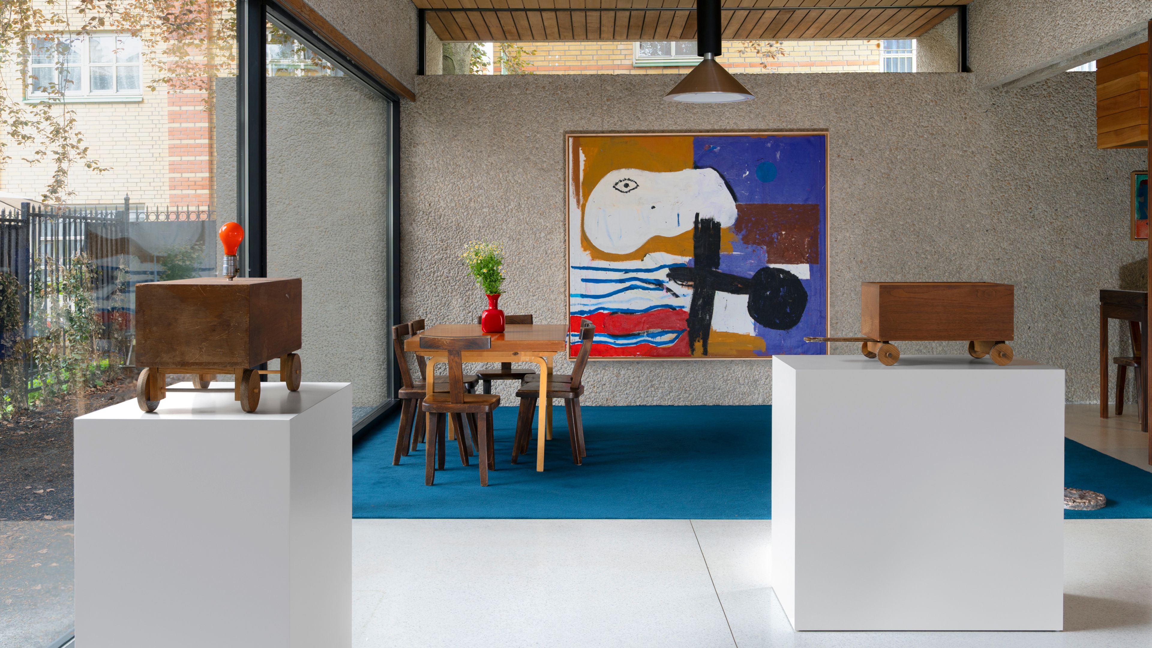 nstallation view of the exhibition Joe Bradley: Vyakti, at SPETTACOLO located in Oslo, Norway, dated 2026.