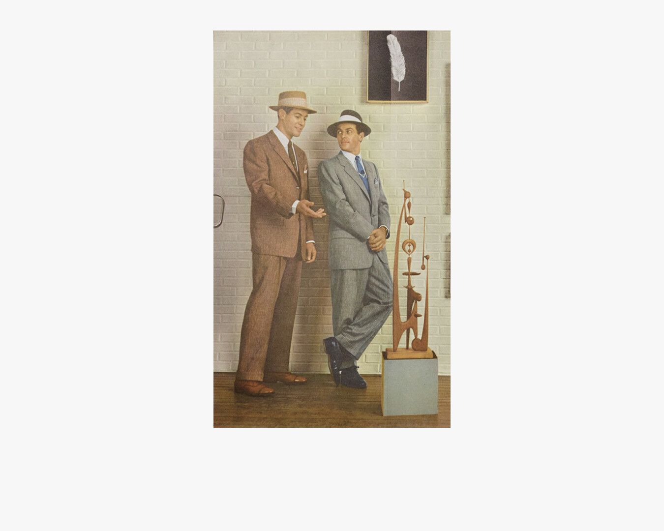 Leo Amino's work featured in Esquire magazine, 1954.