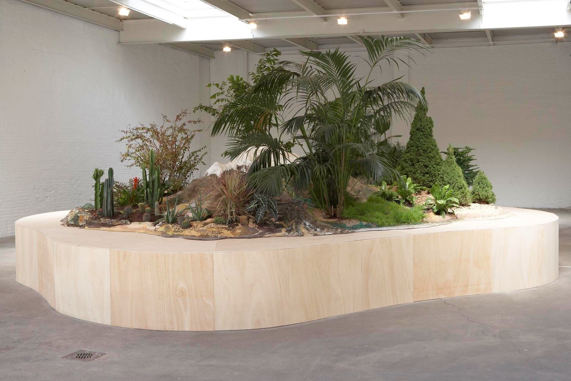 Installation view of the exhibition Yutaka Sone: It Seems Like Snow Leopard Island, at David Zwirner in New York, dated 2006.
