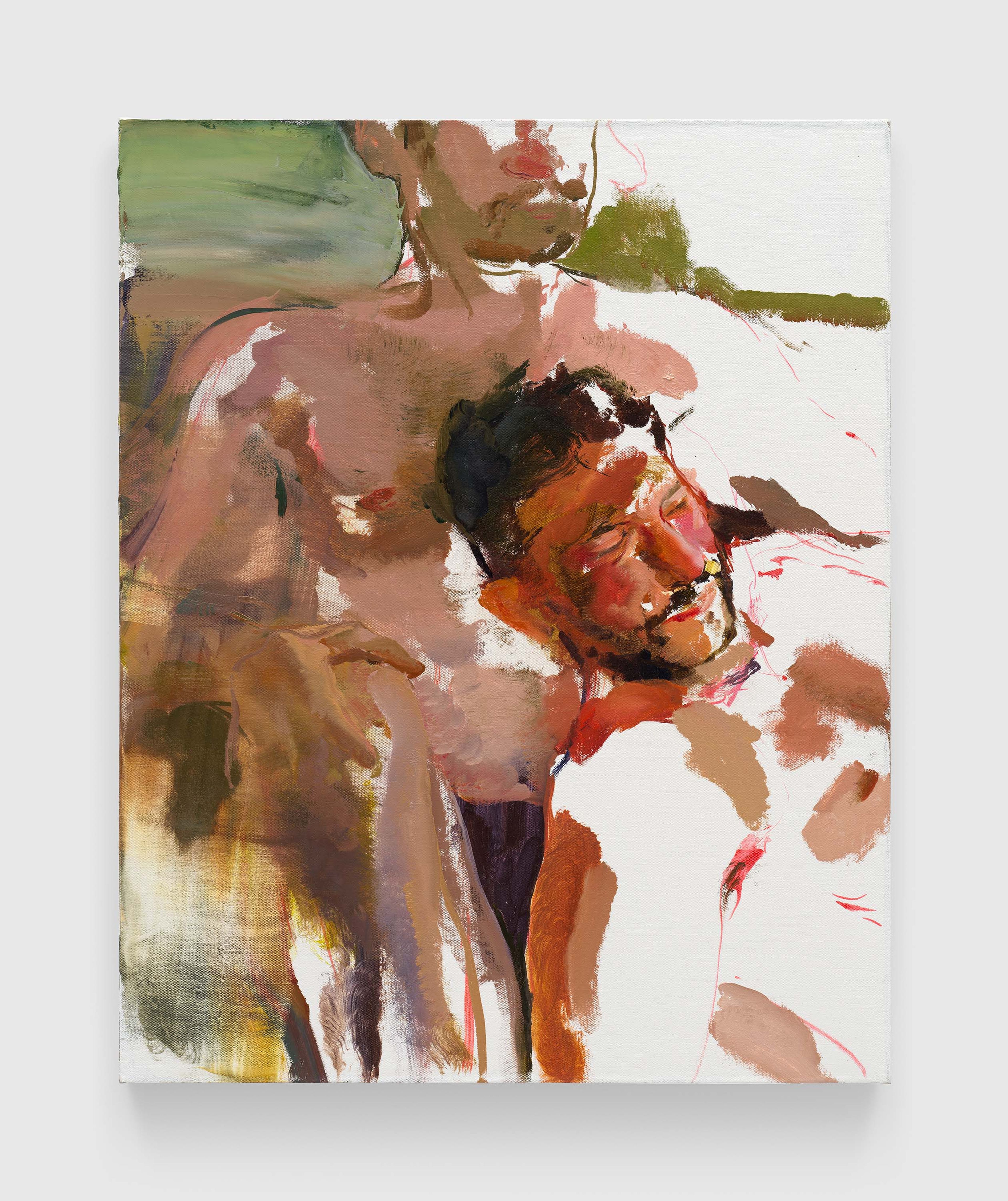 A painting by Doron Langberg, titled Avi and Pete, dated 2025.