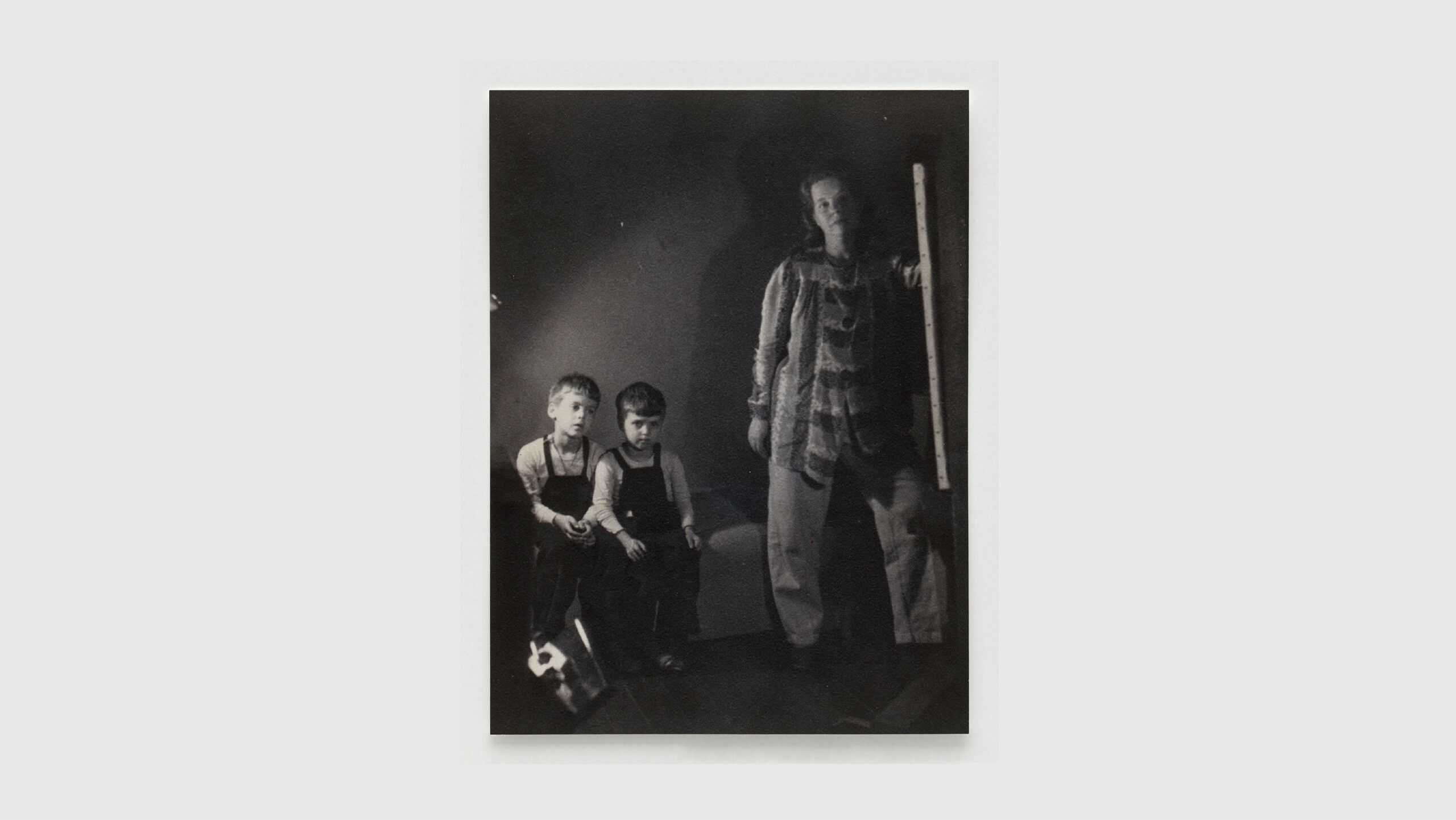 A photo of Alice Neel with her sons Richard and Hartley, New York, in 1943.