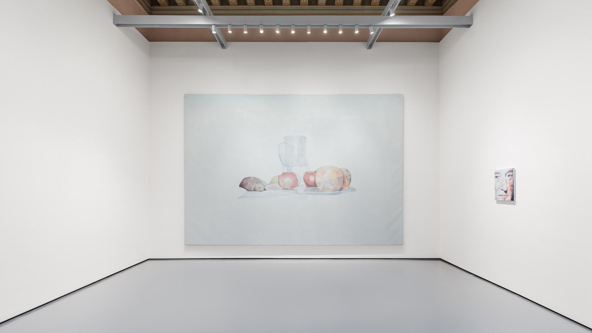 Installation view of the exhibition, Luc Tuymans: La Pelle, at Palazzo Grassi, Venice, dated 2019-2020.