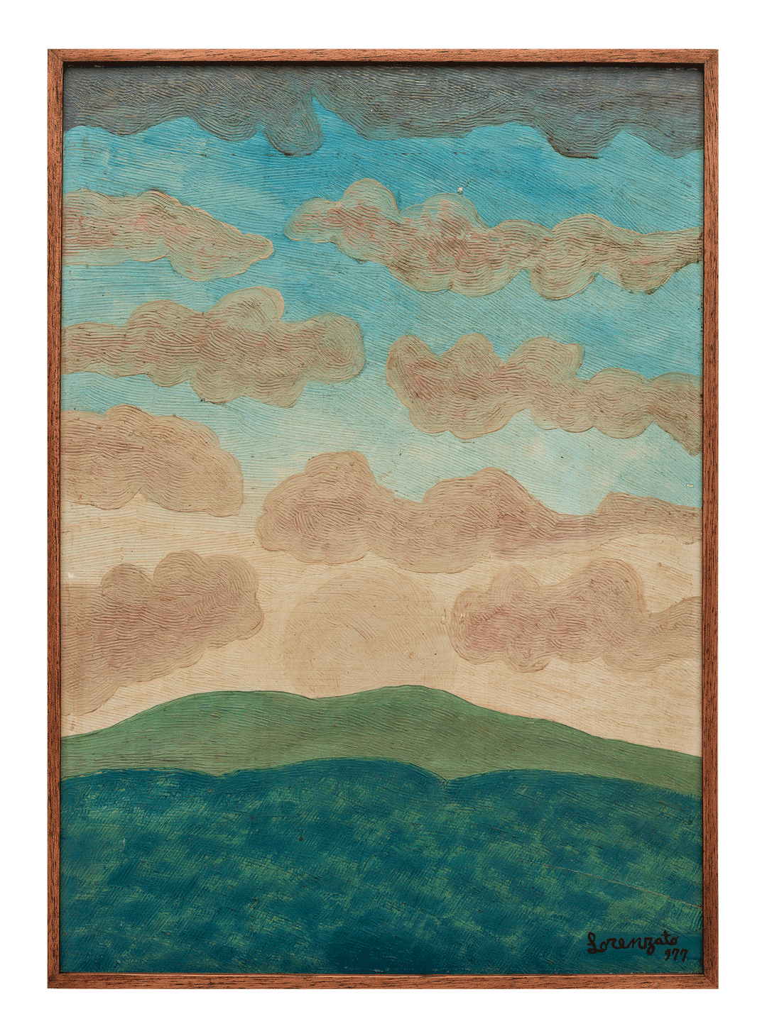 A painting by Amadeo Luciano Lorenzato, titled Sem título, translated as Untitled, dated 1977.