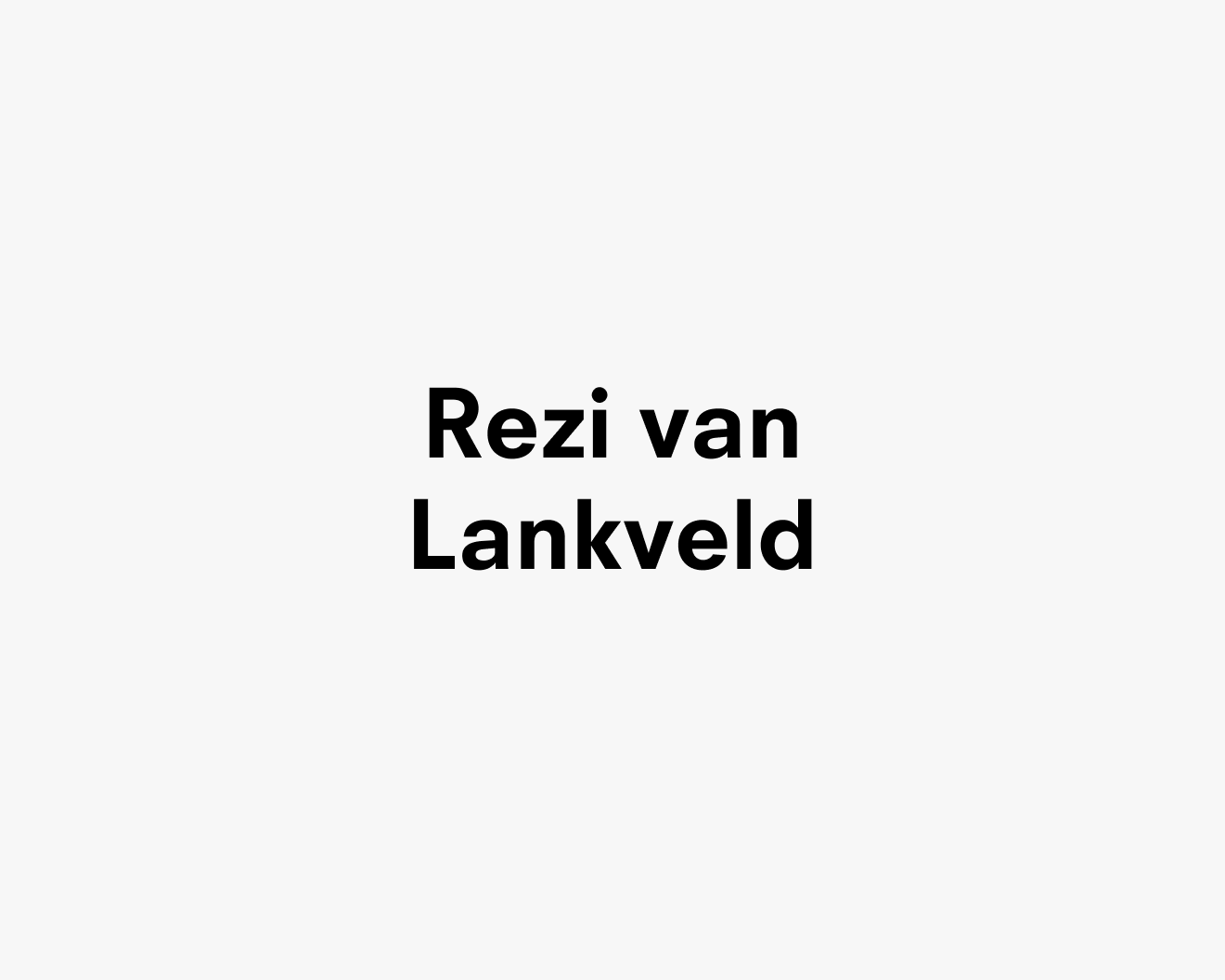 Text description reading Rezi van Lankveld